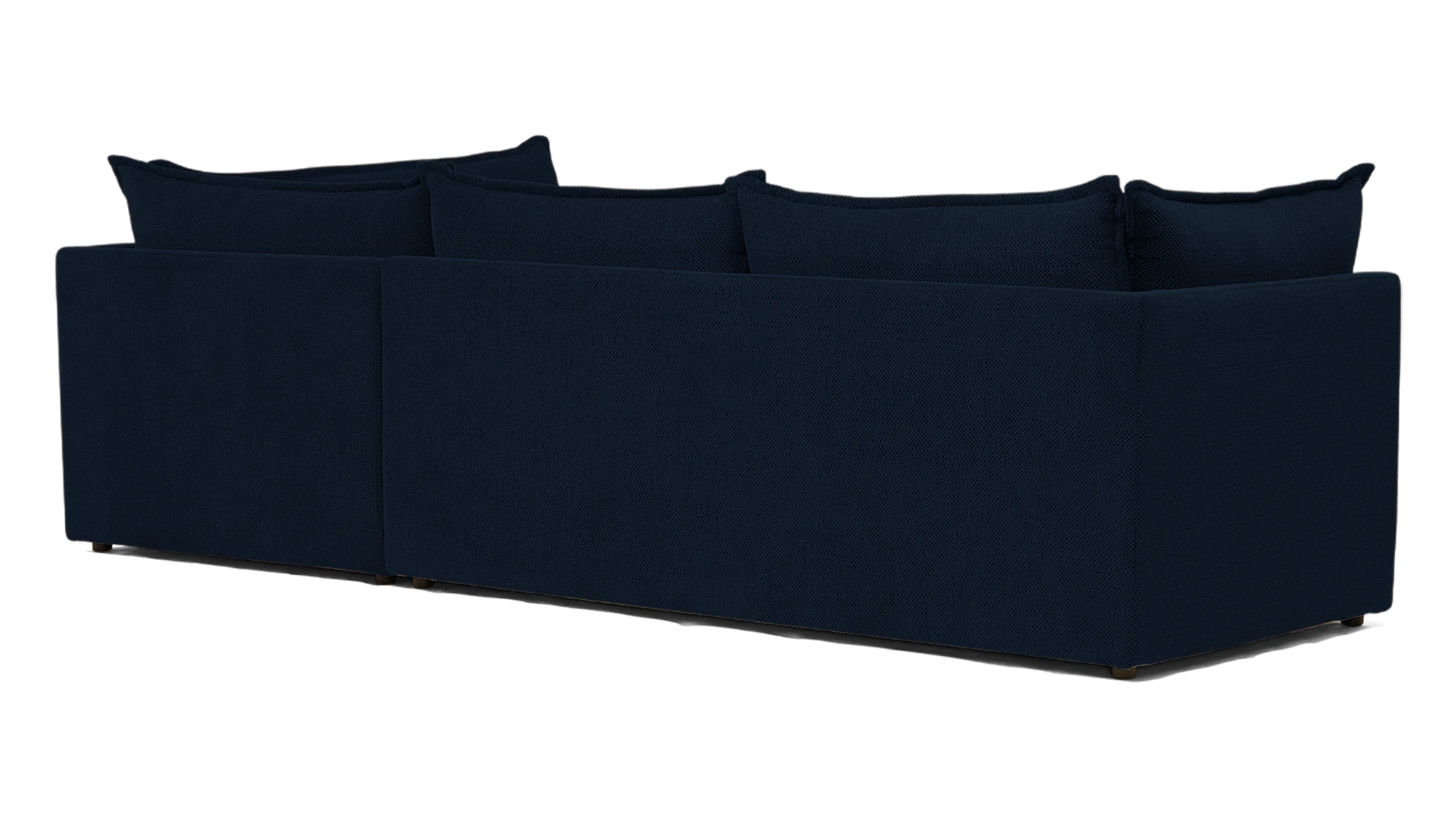 wilder sectional with bumper faithful indigo