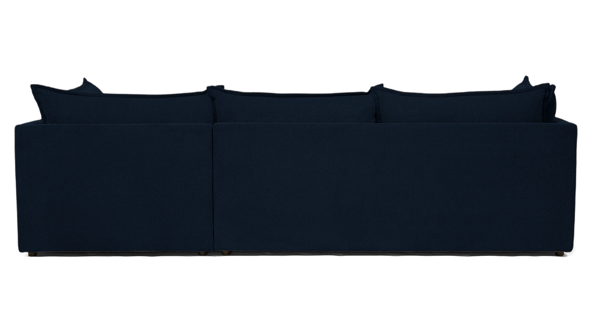 wilder sectional with bumper faithful indigo