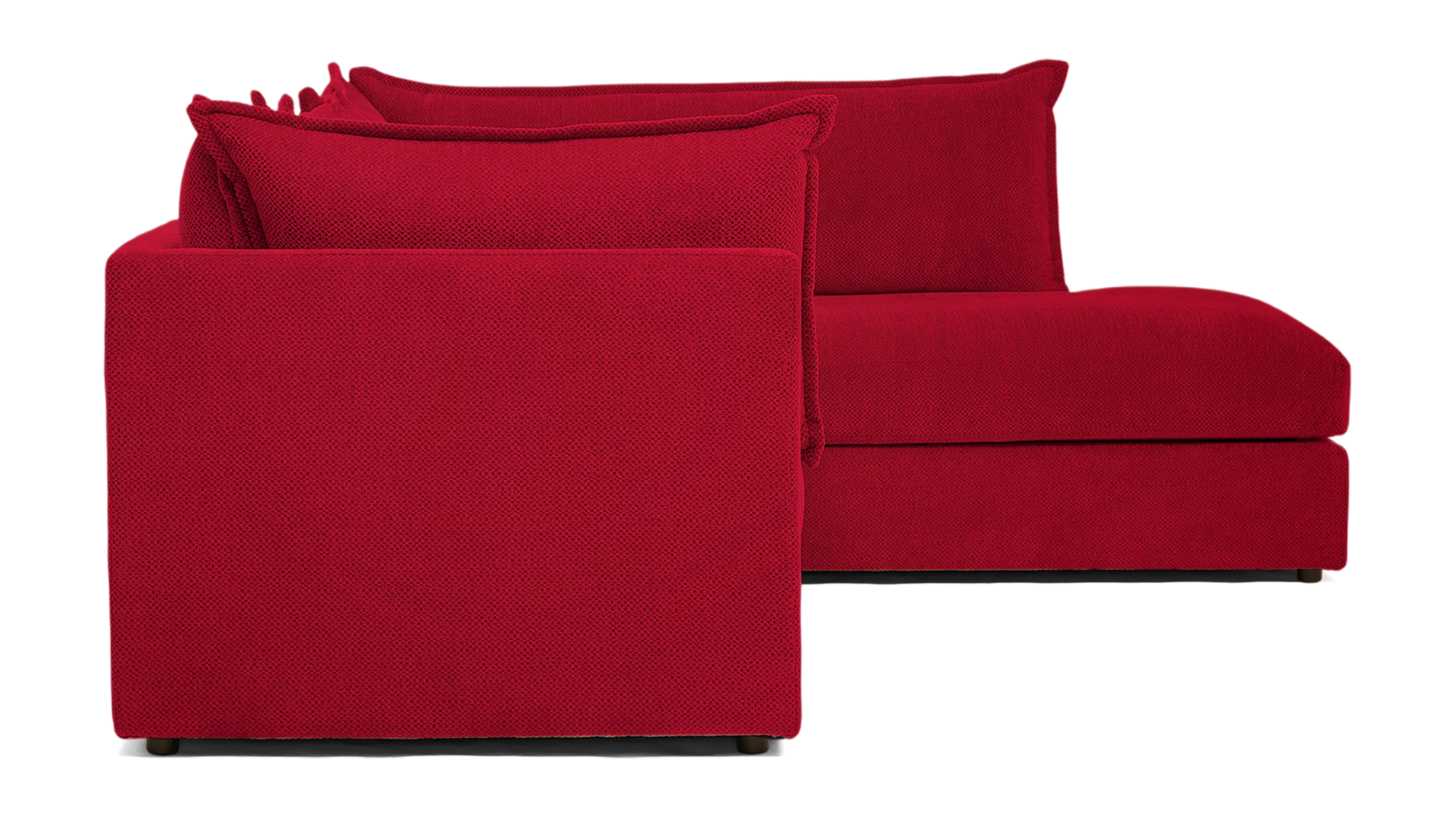 wilder sectional with bumper royale berry