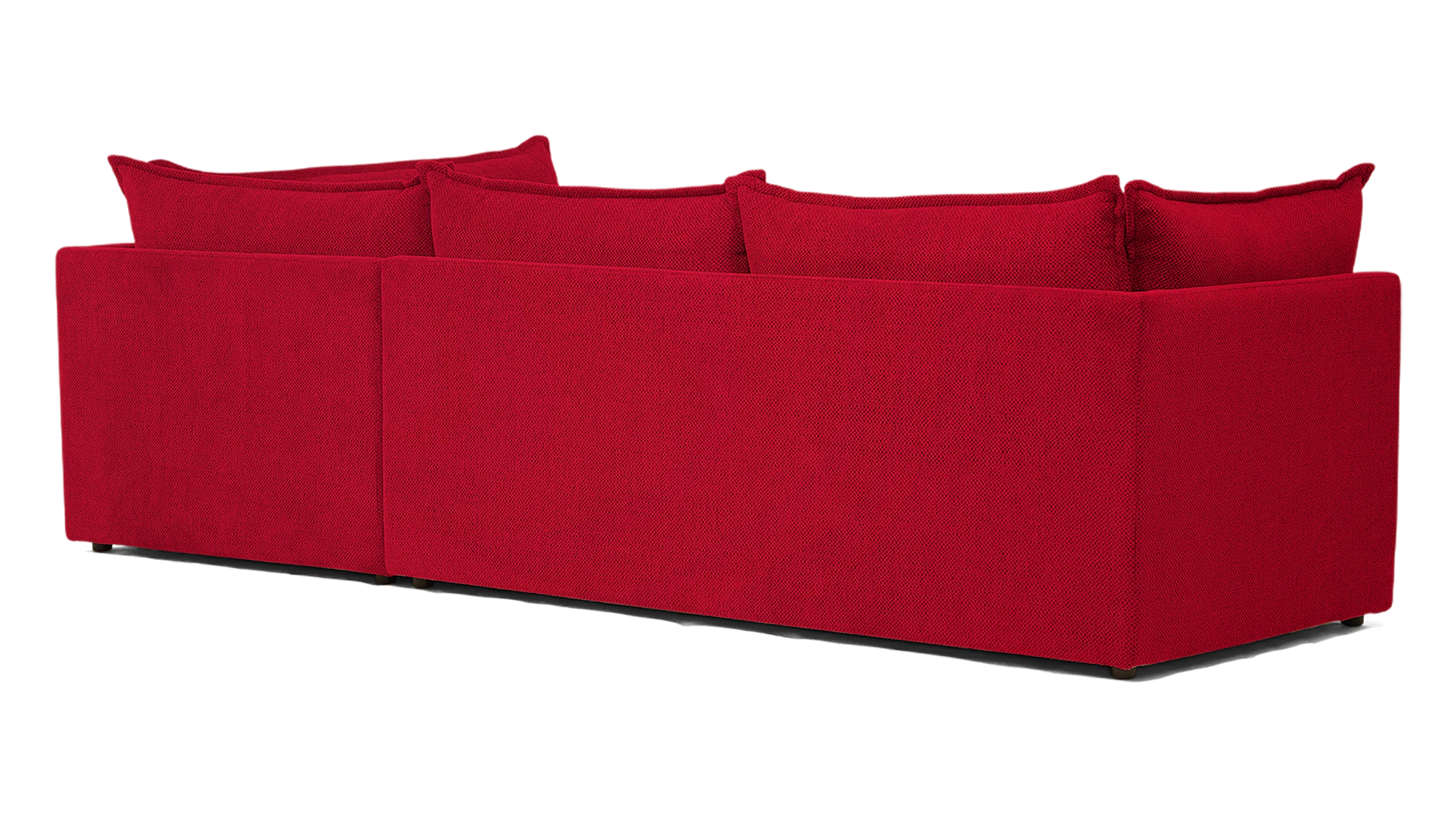 wilder sectional with bumper royale berry