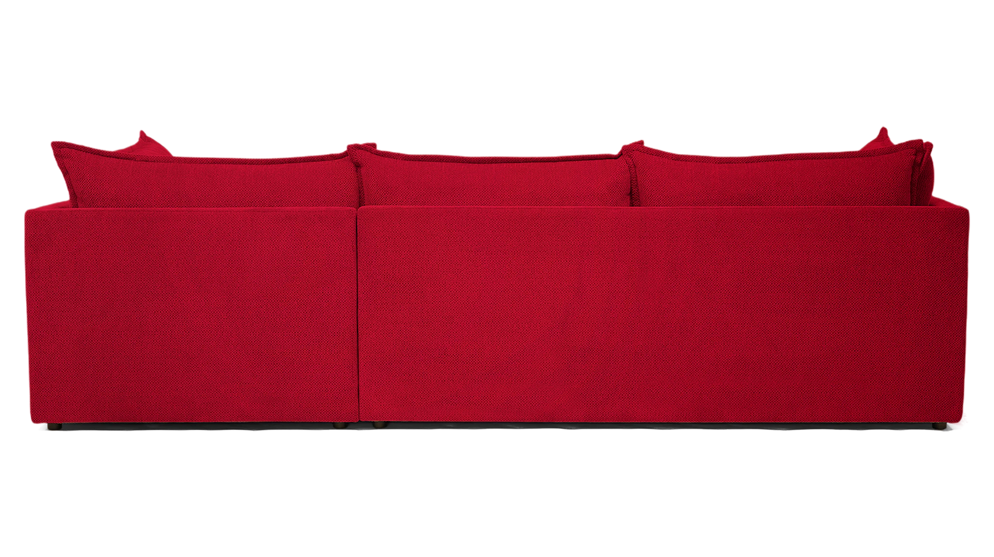 wilder sectional with bumper royale berry