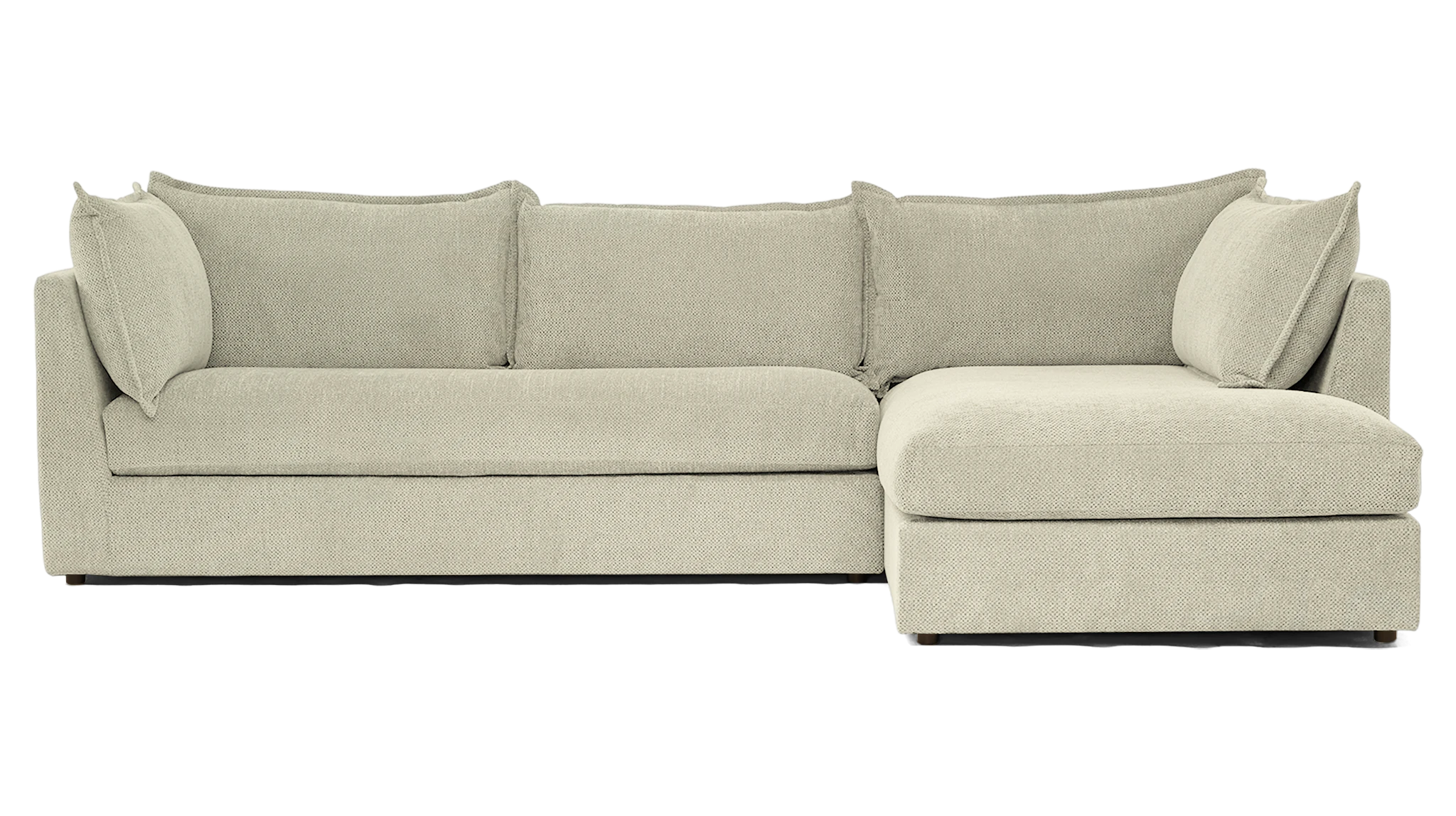 wilder sectional with bumper nico oyster