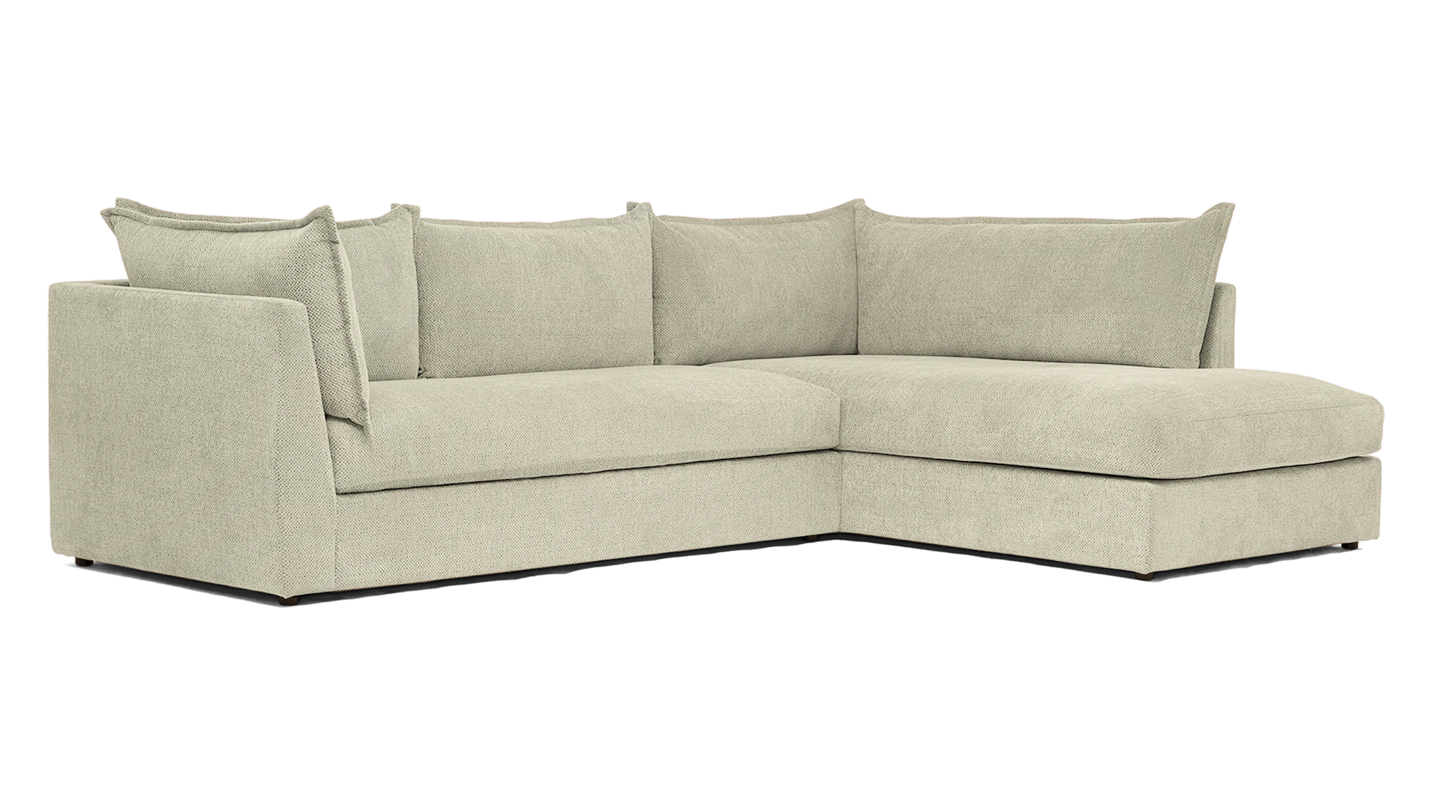 wilder sectional with bumper nico oyster