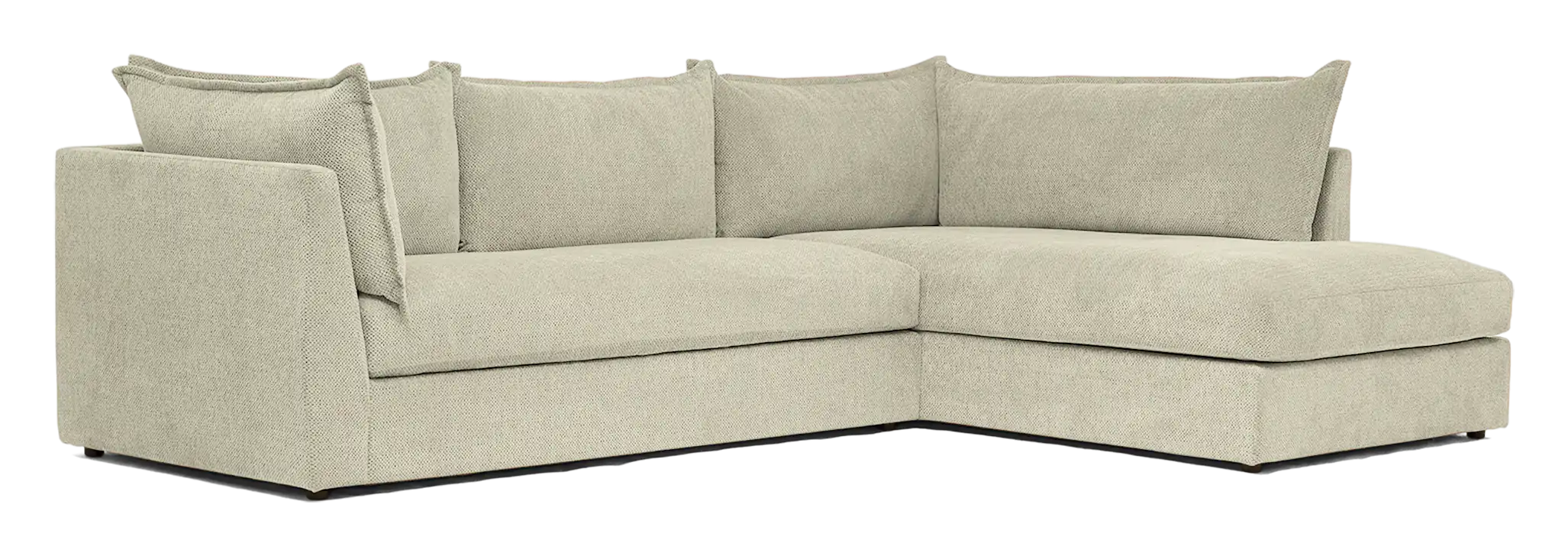 wilder sectional with bumper nico oyster