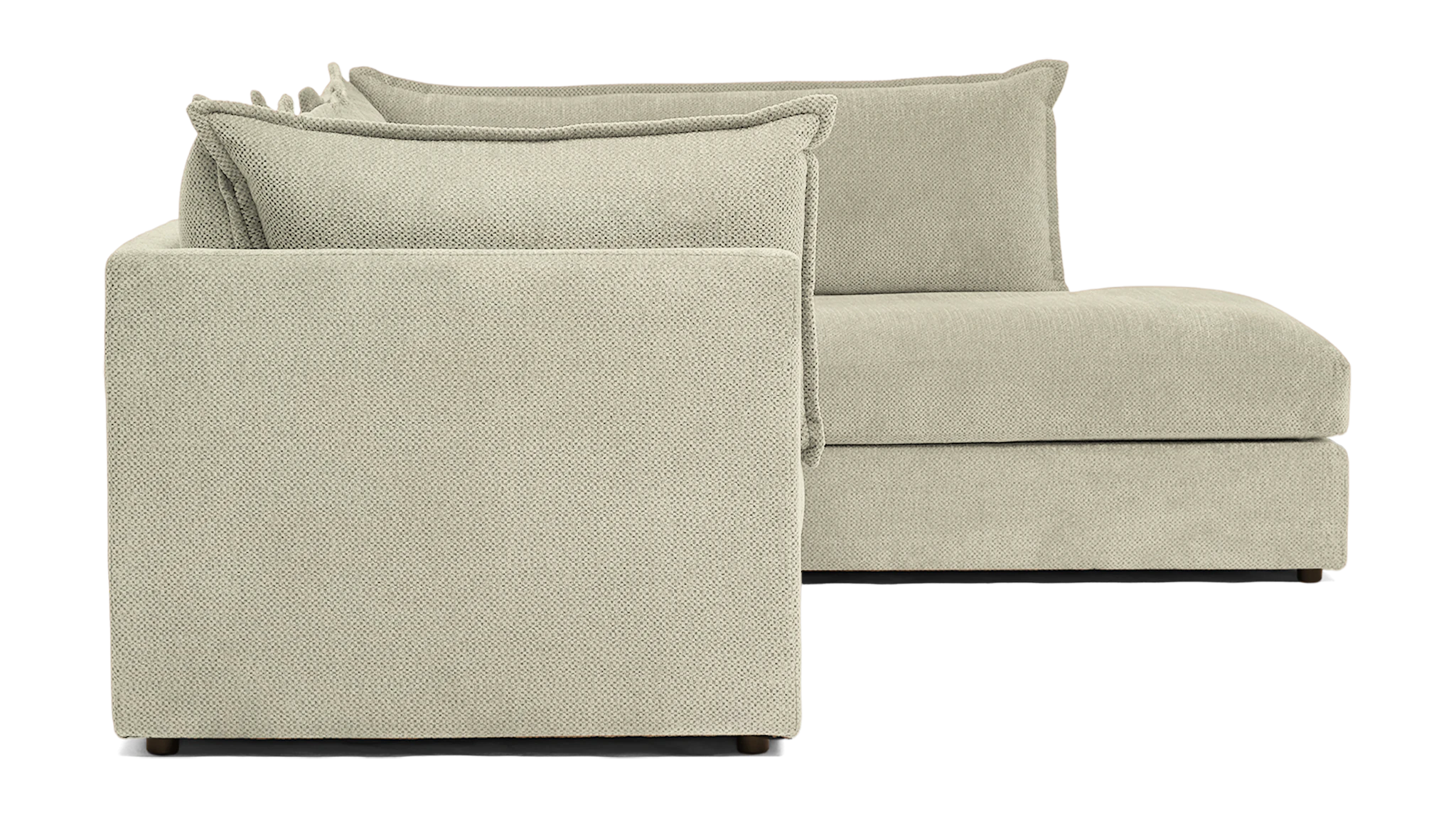 wilder sectional with bumper nico oyster