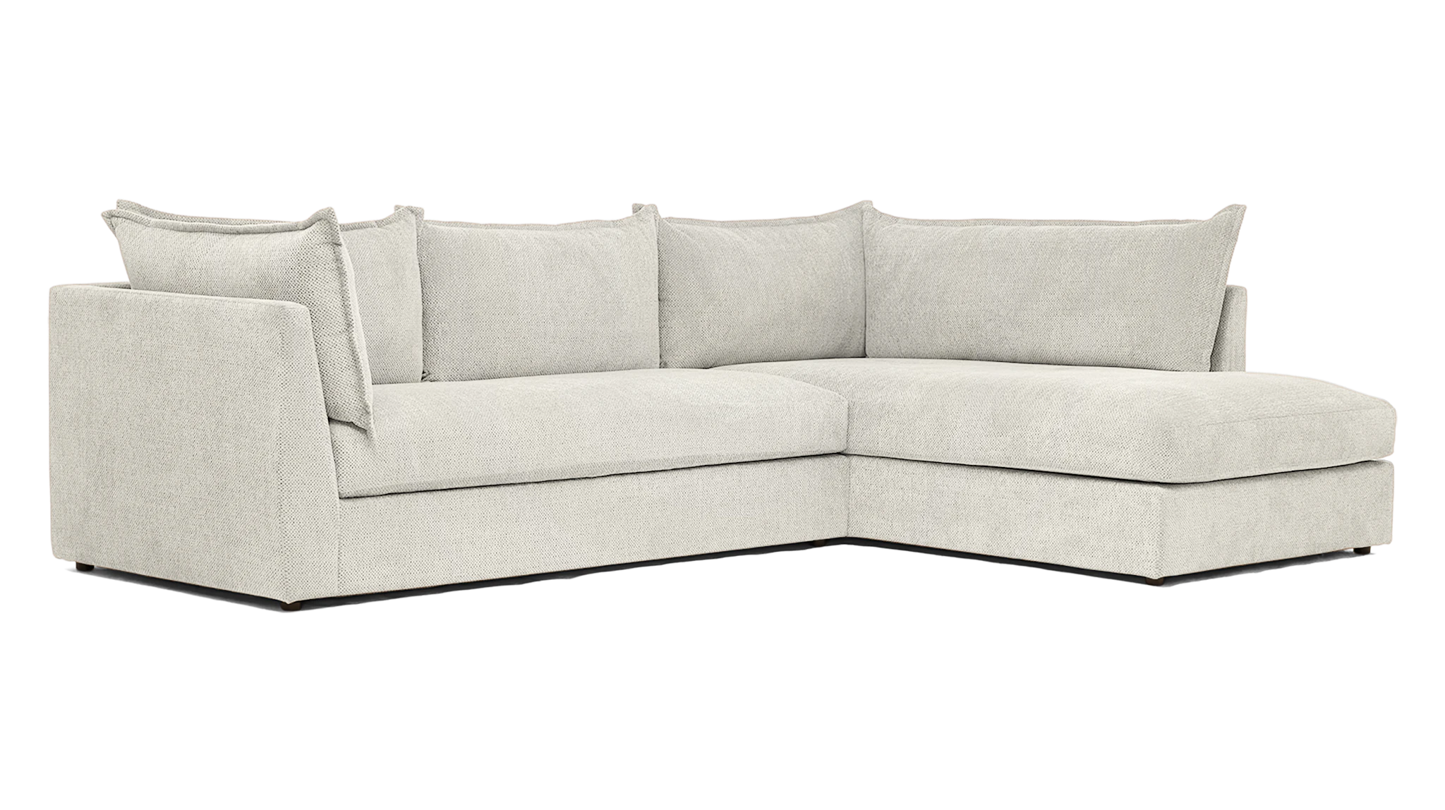 wilder sectional with bumper caspiar ivory