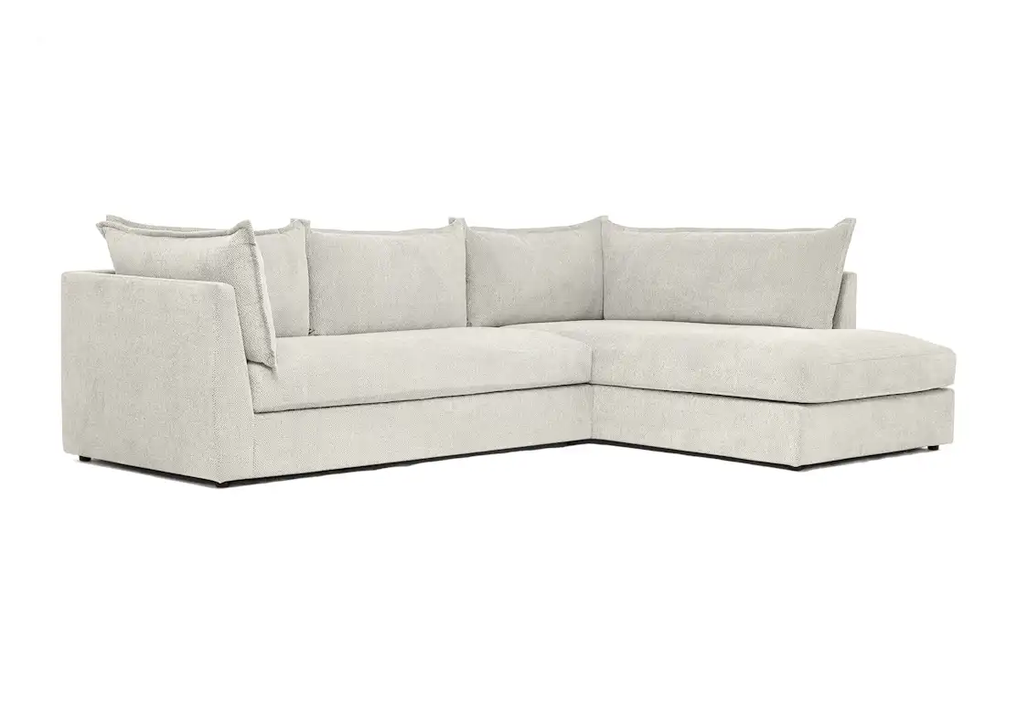 wilder sectional with bumper caspiar ivory