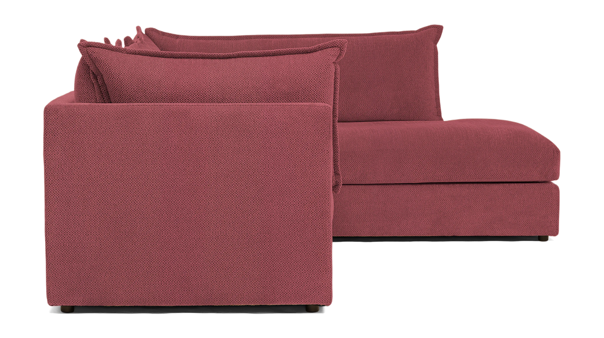 wilder sectional with bumper crave pantone heather rose