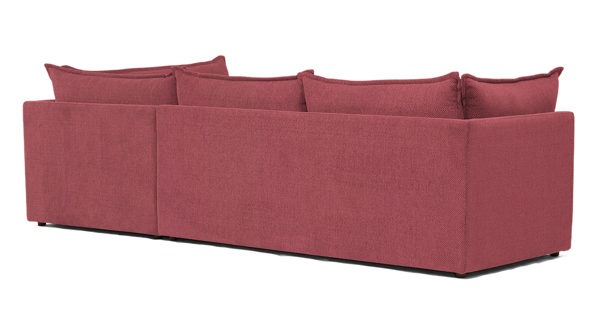wilder sectional with bumper crave pantone heather rose