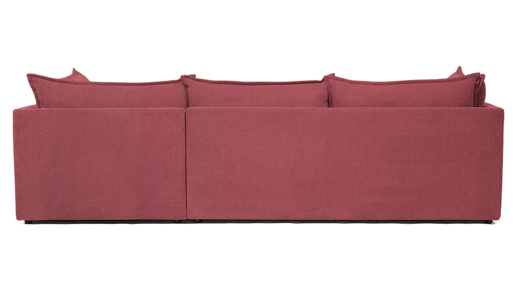 wilder sectional with bumper crave pantone heather rose