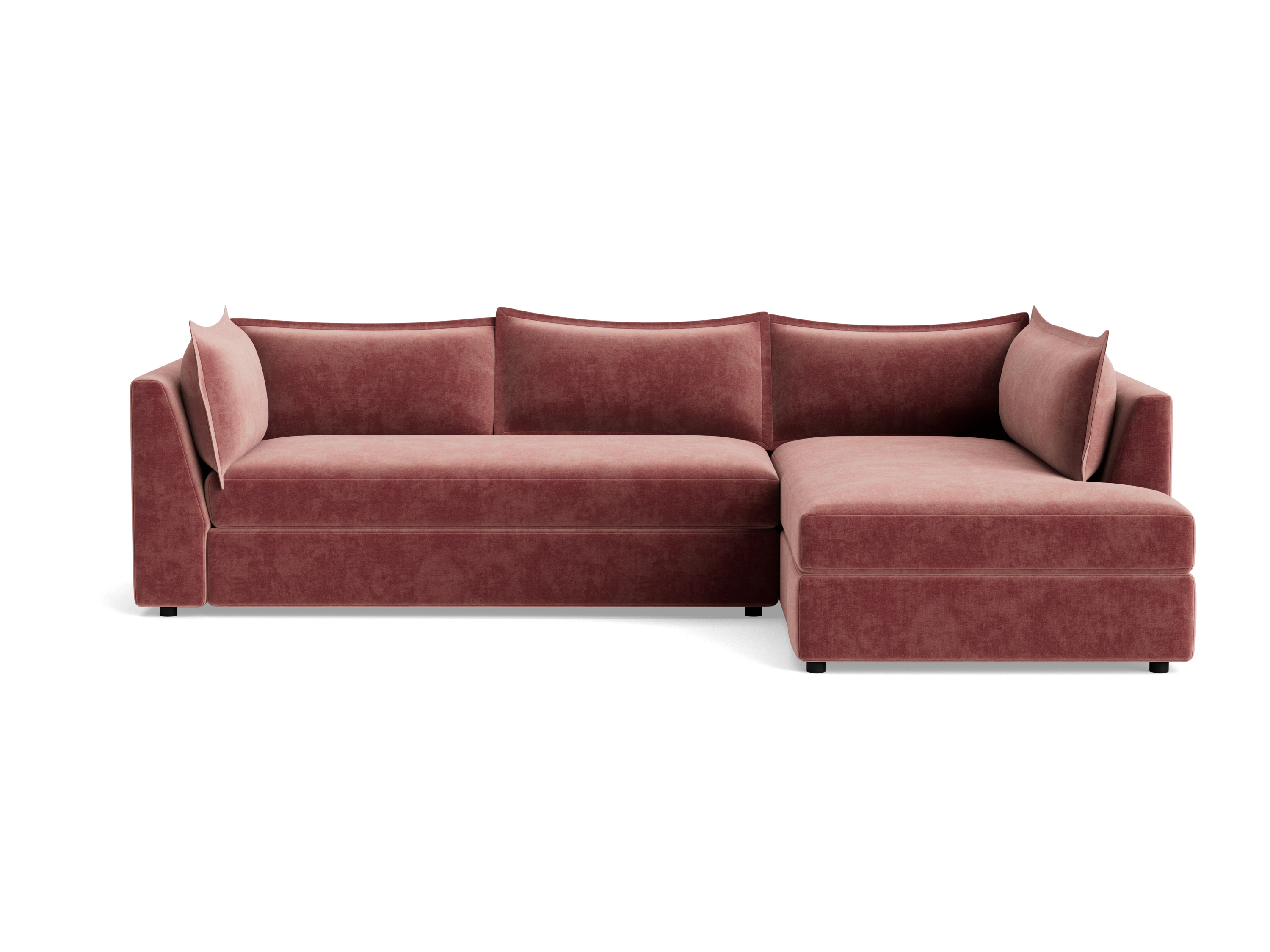 wilder sectional with bumper harper desert rose