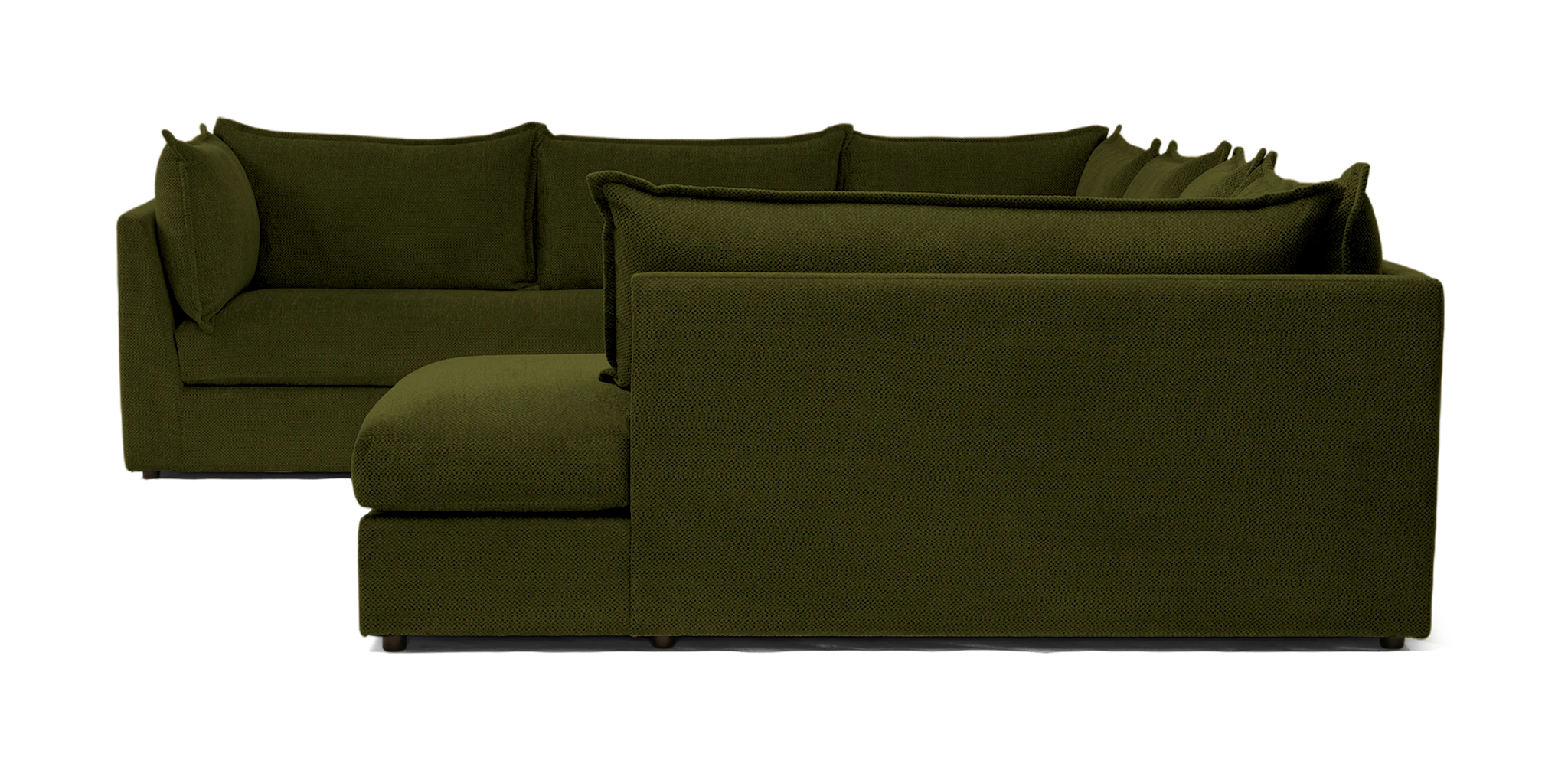 wilder sofa bumper sectional faithful olive