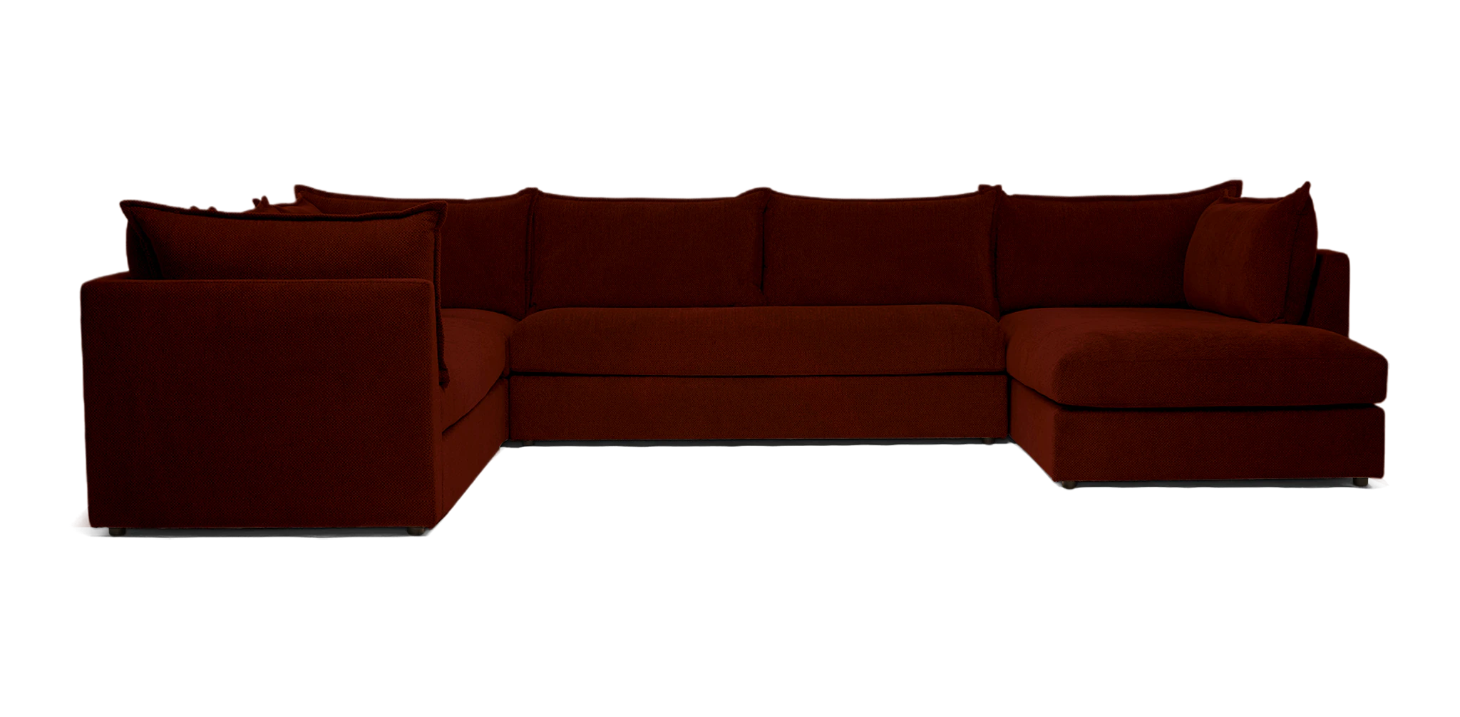 wilder sofa bumper sectional telly garnet