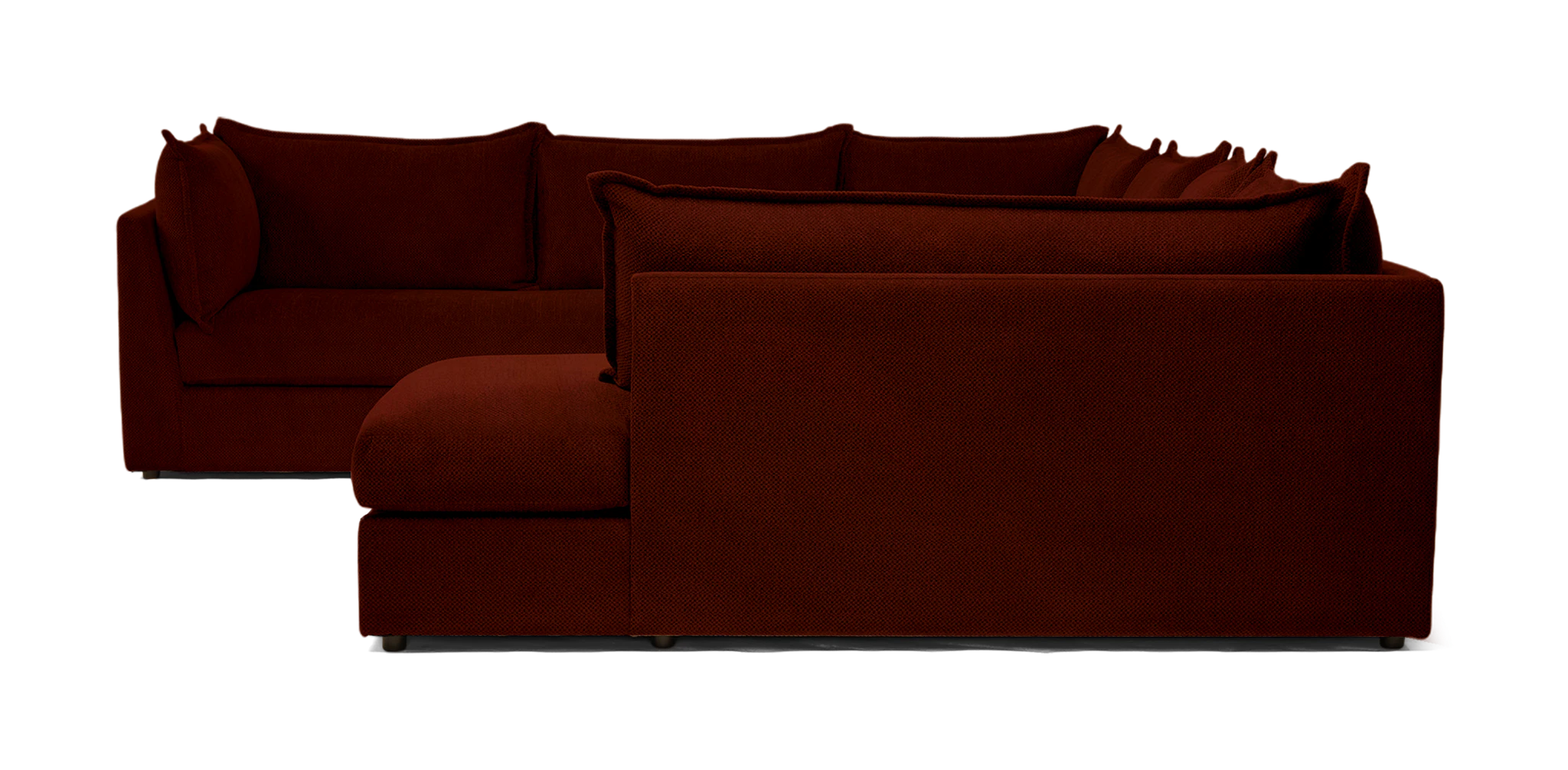 wilder sofa bumper sectional telly garnet