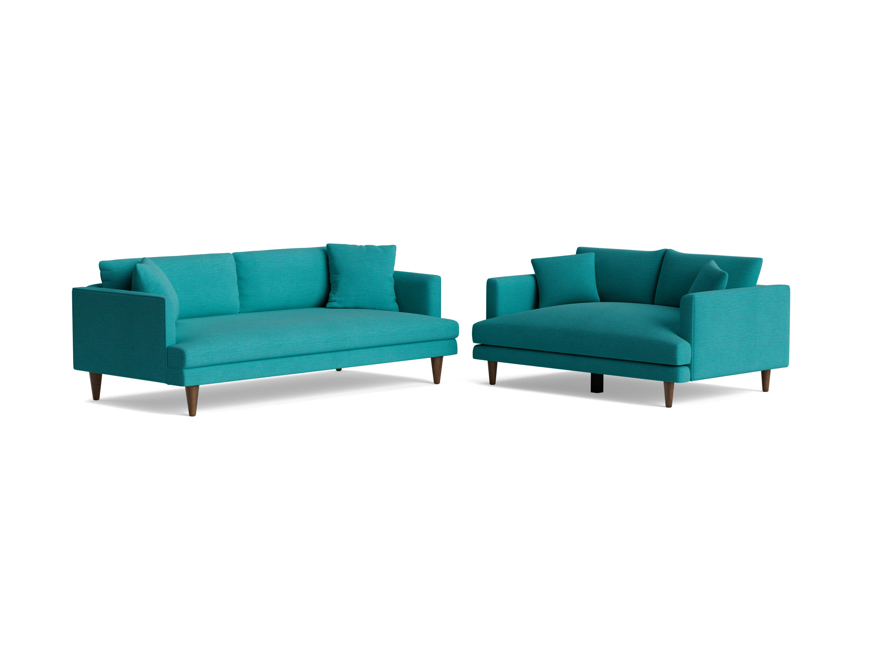 lewis sofa loveseat lucky turquoise