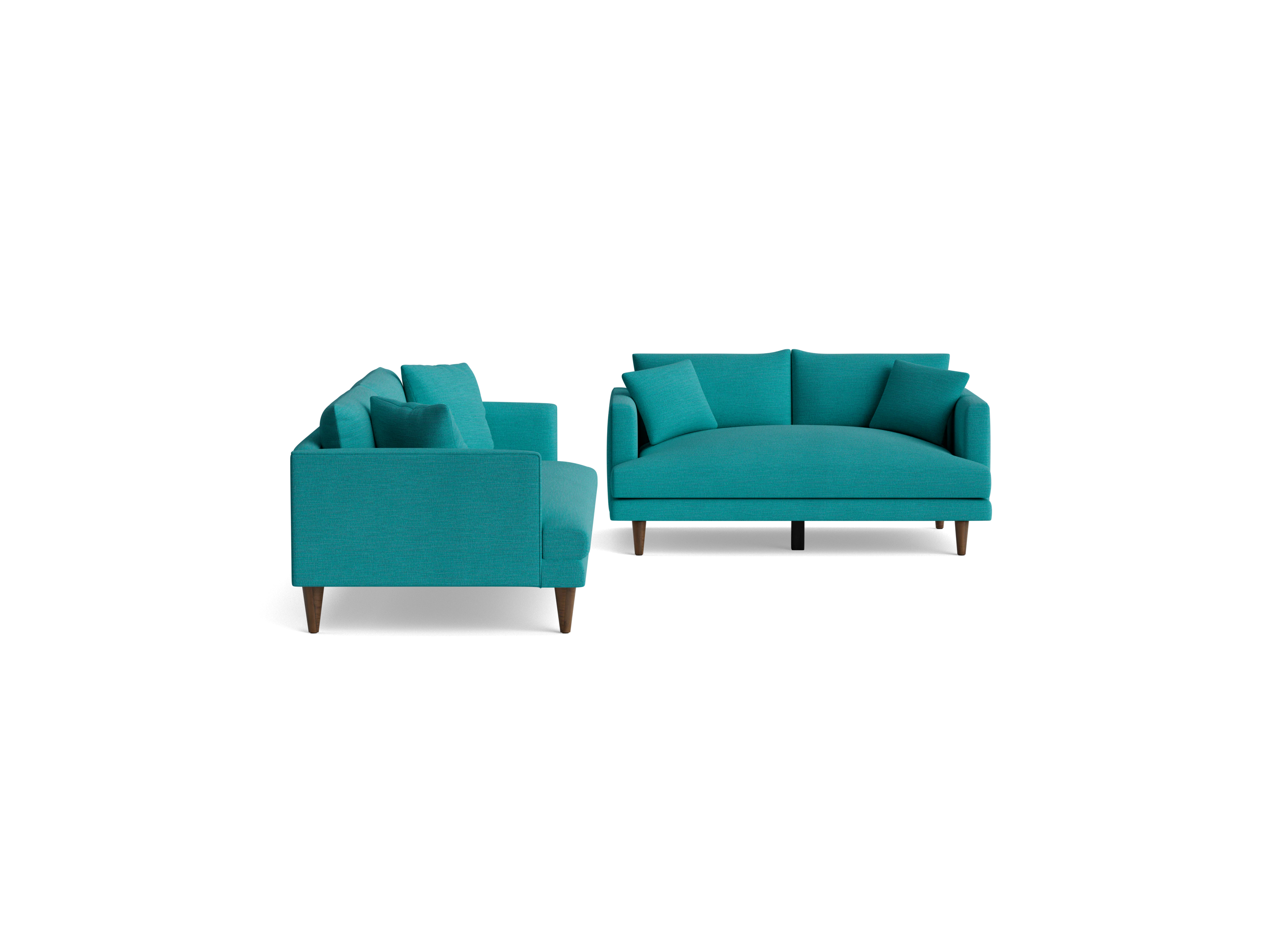 lewis sofa loveseat lucky turquoise