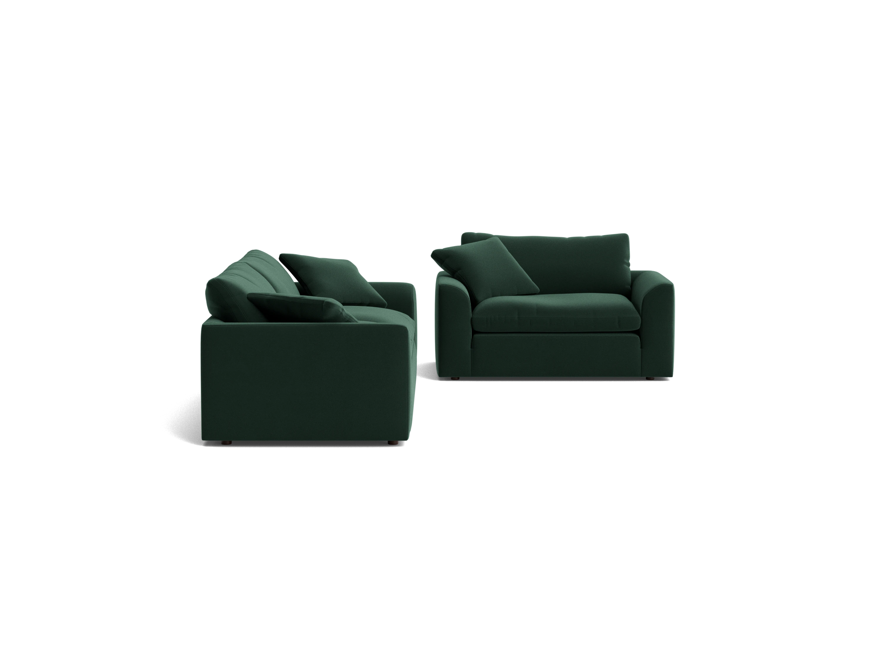 bryant sofa chair and half royale evergreen