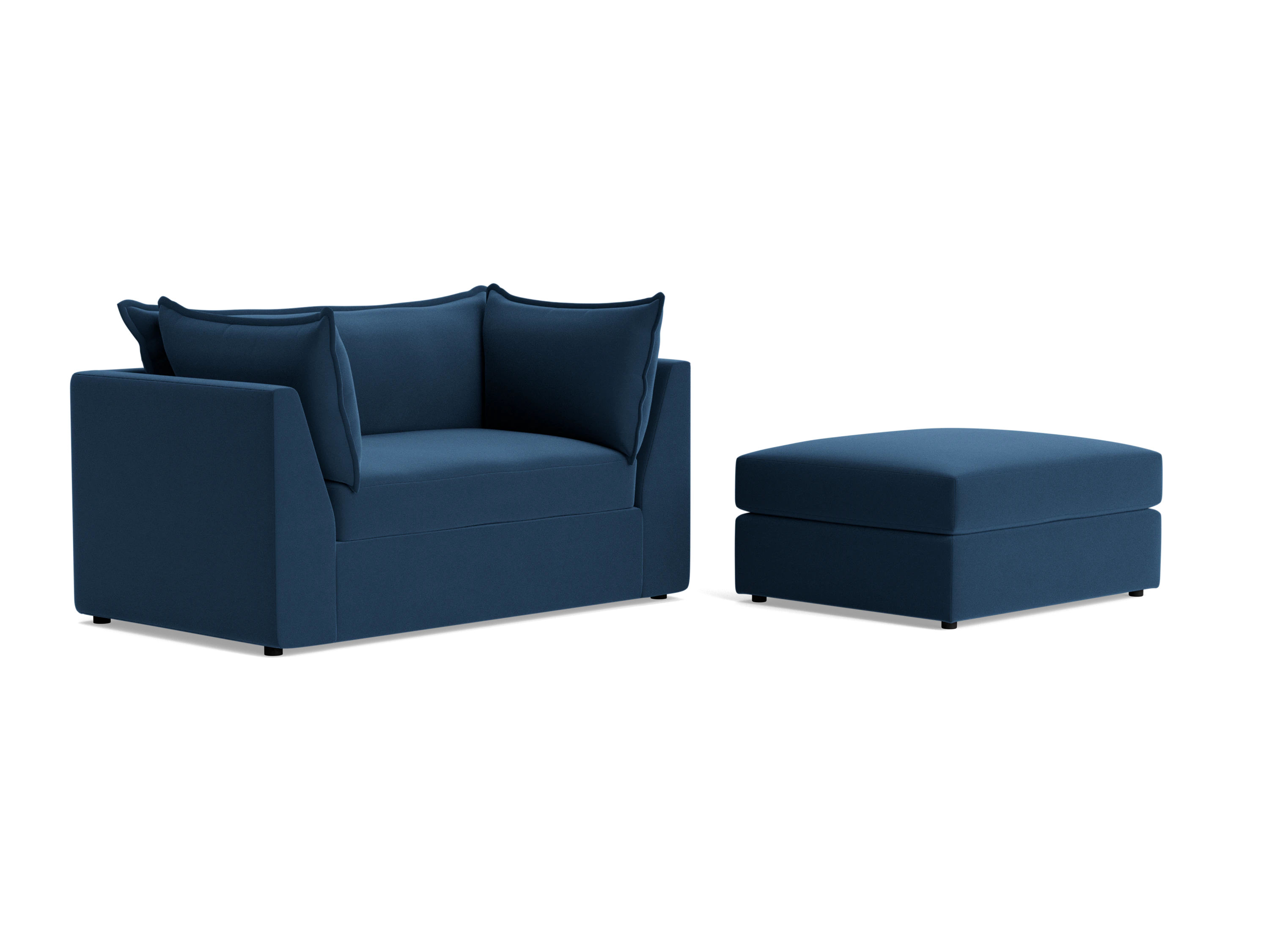 wilder twin sleeper sofa ottoman royale cobalt
