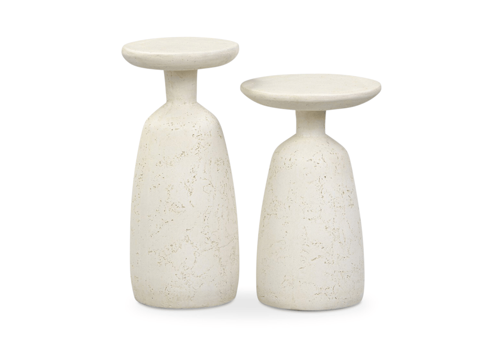 cream rhiannon outdoor nesting end table