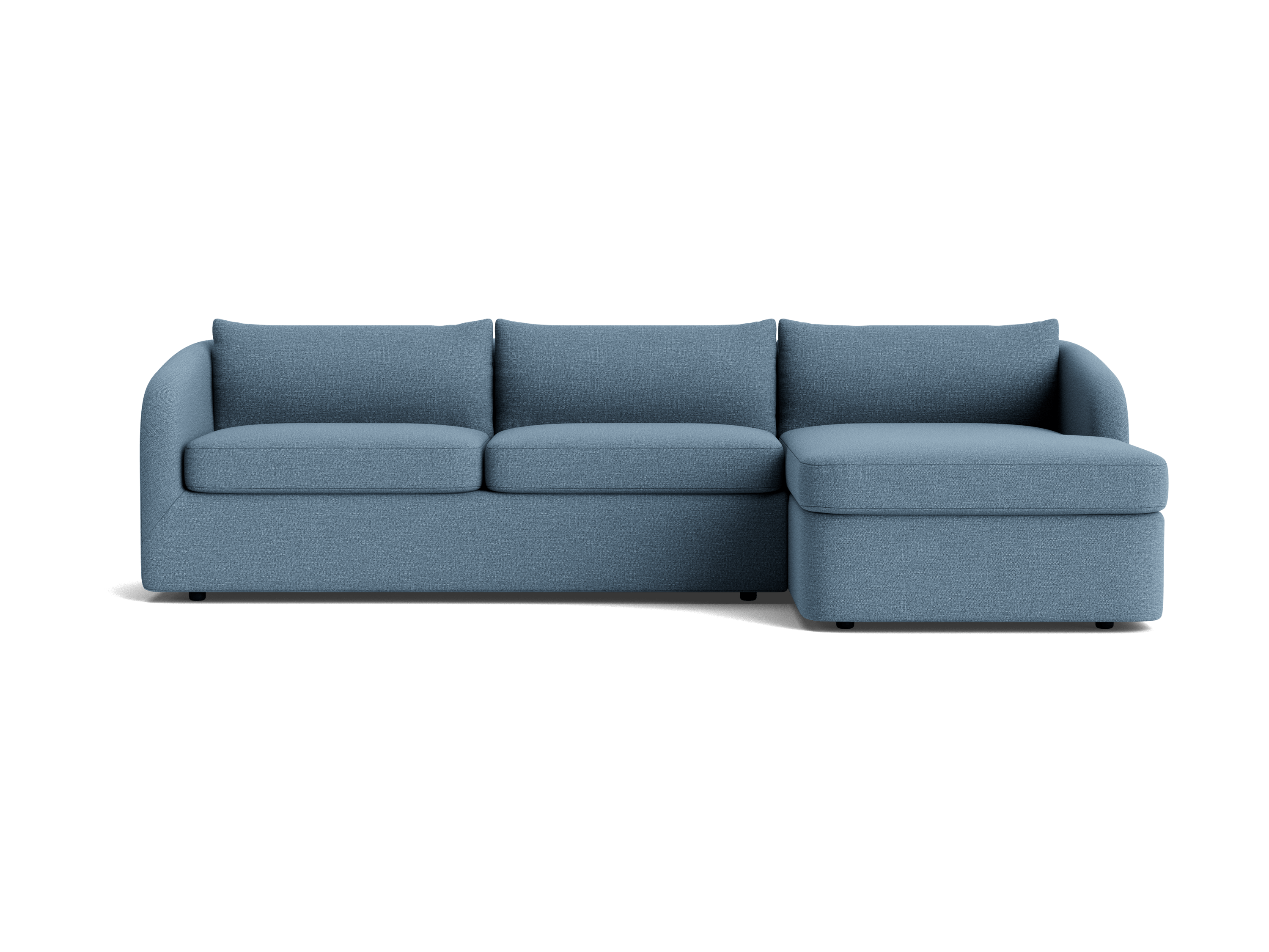 amelia sectional milo french blue