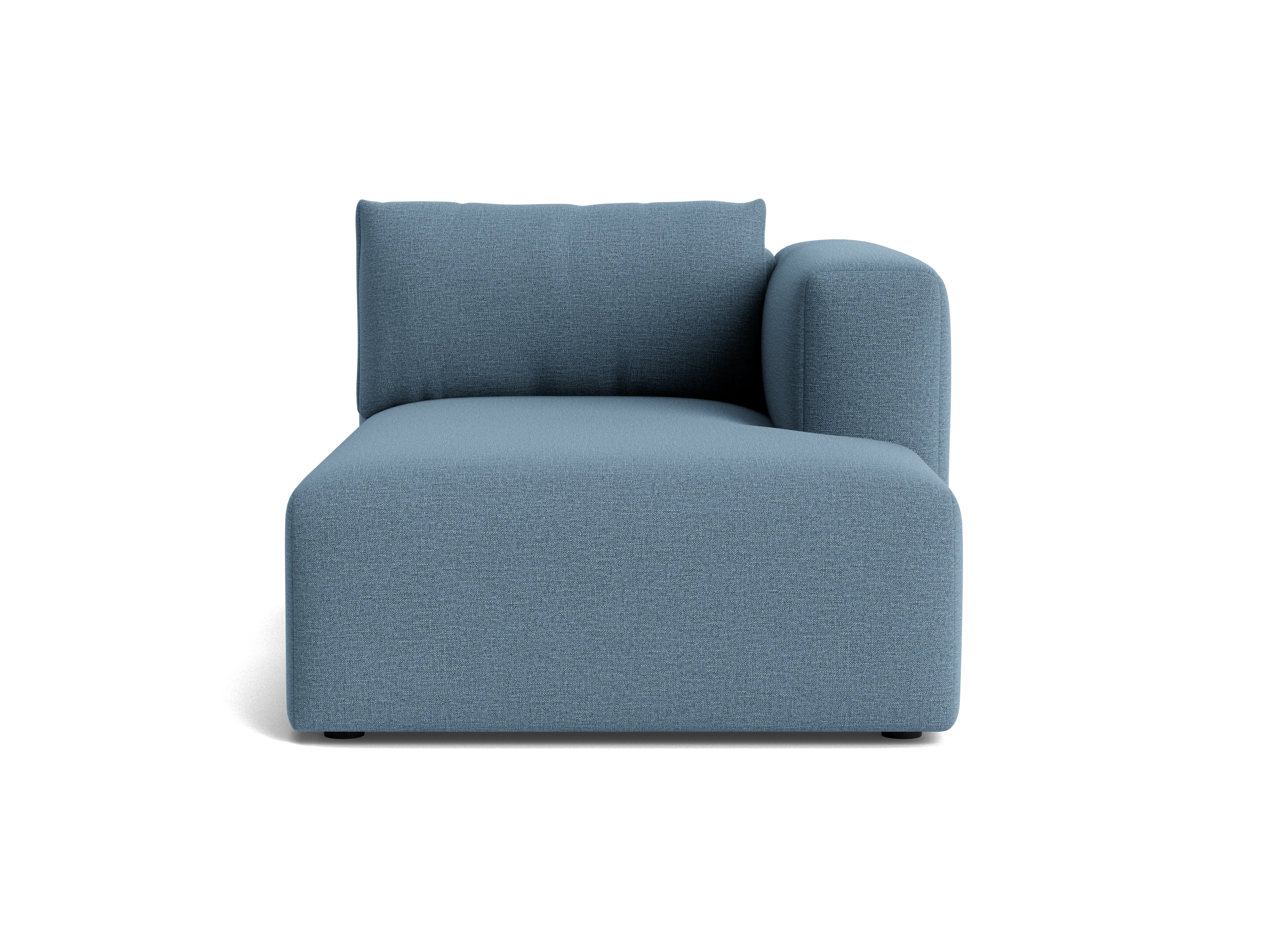 laine single arm chaise milo french blue