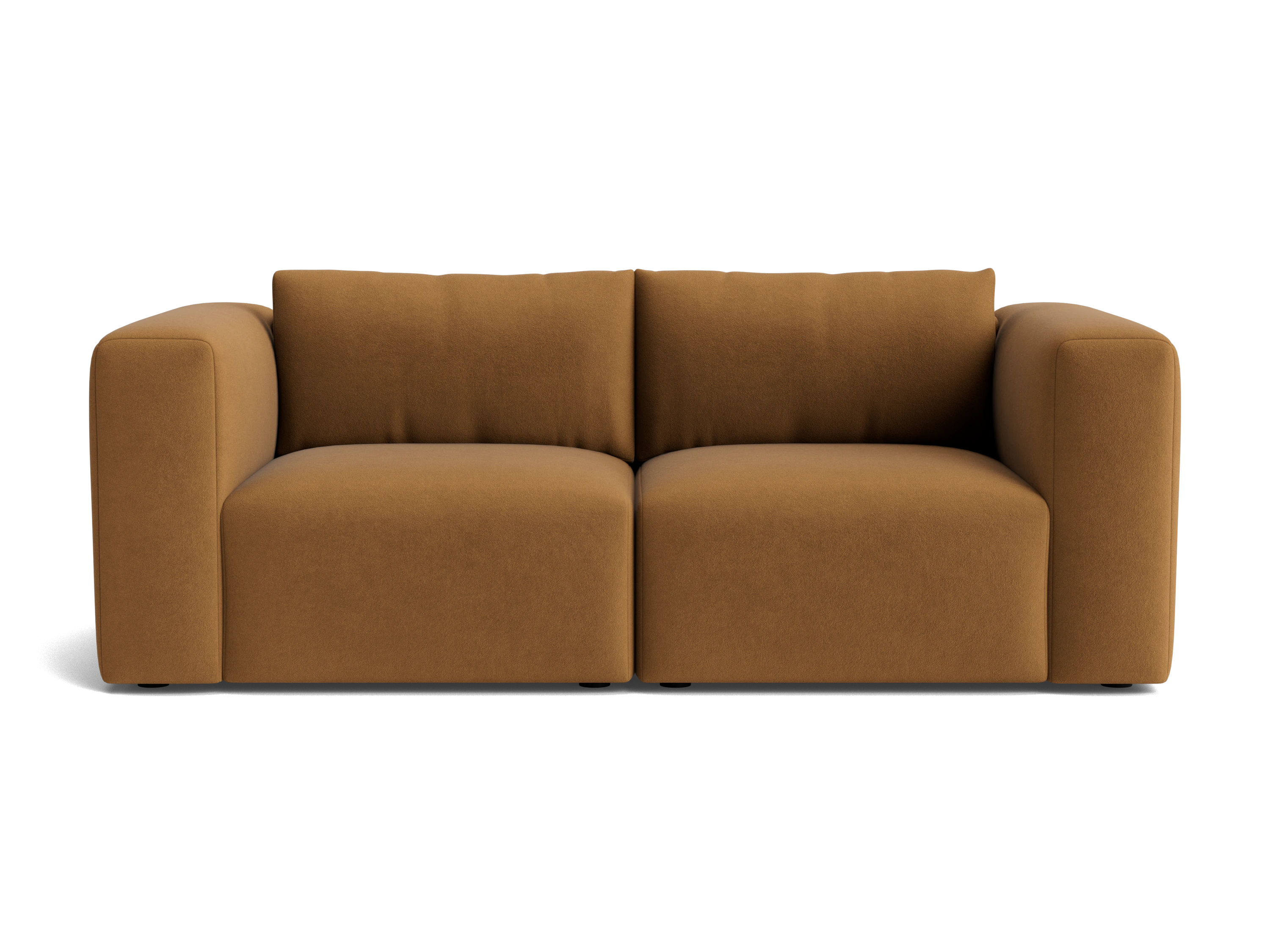 laine modular loveseat banks nutmeg