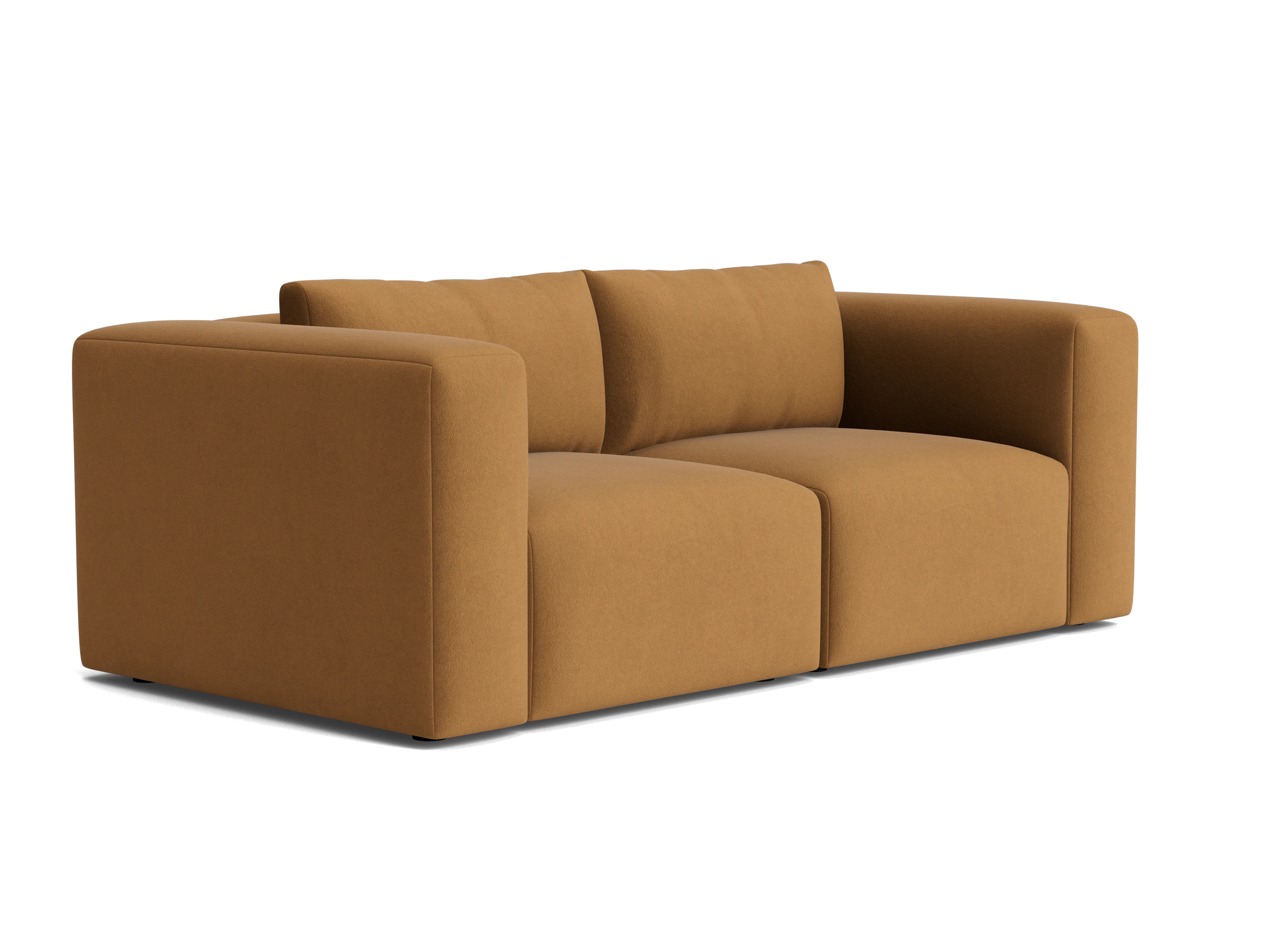 laine modular loveseat banks nutmeg