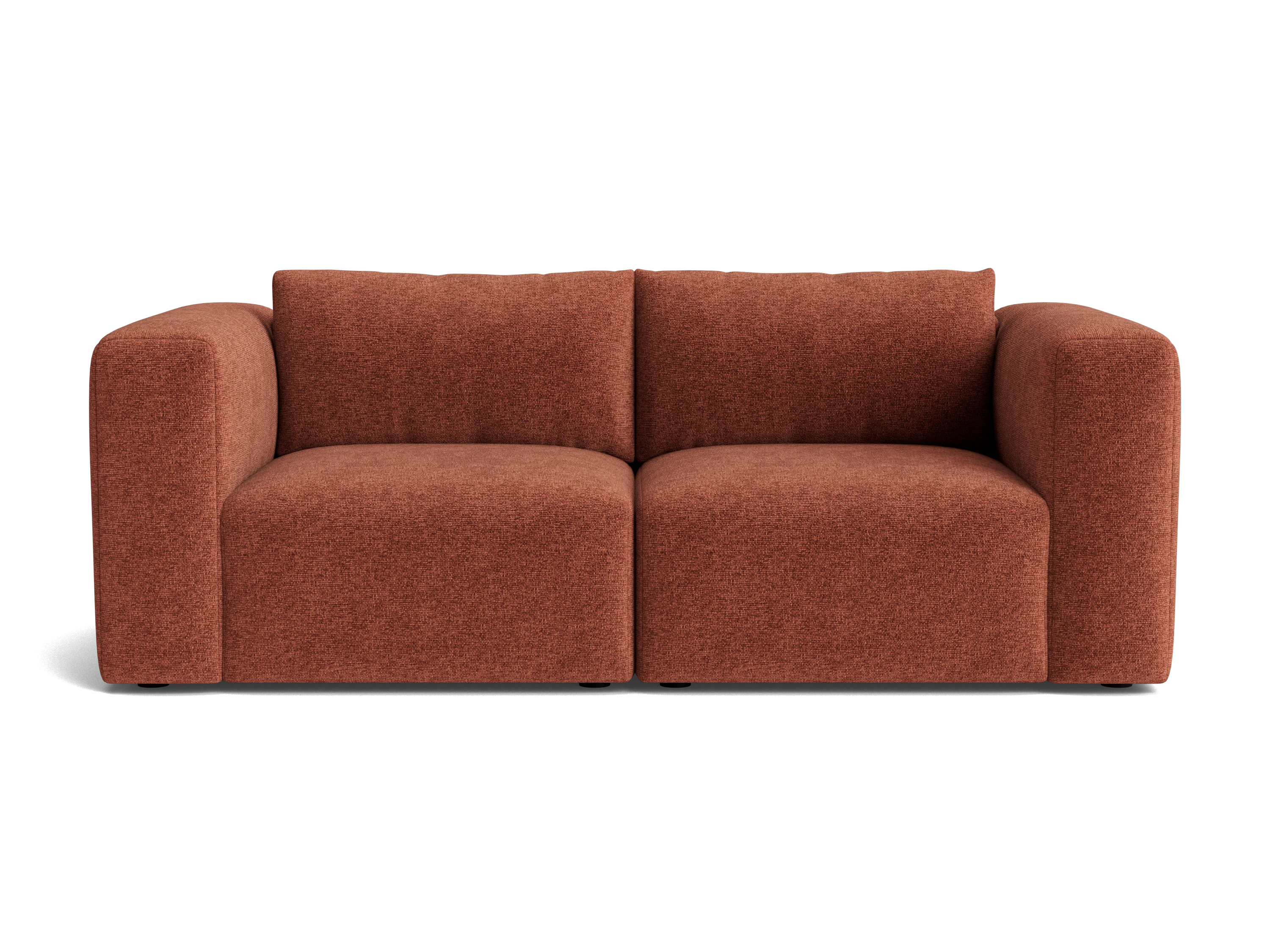 laine modular loveseat bungalow terracotta