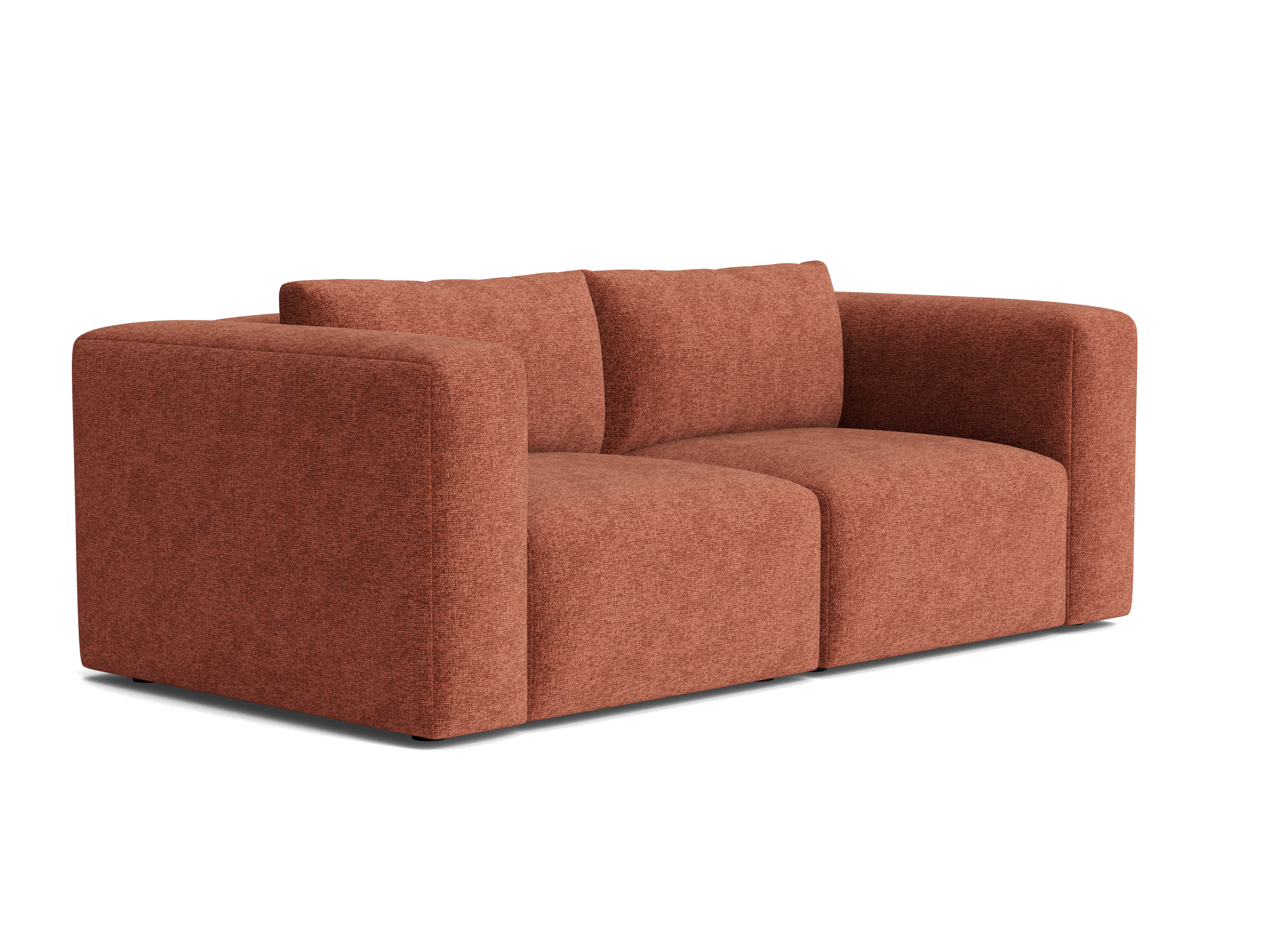 laine modular loveseat bungalow terracotta