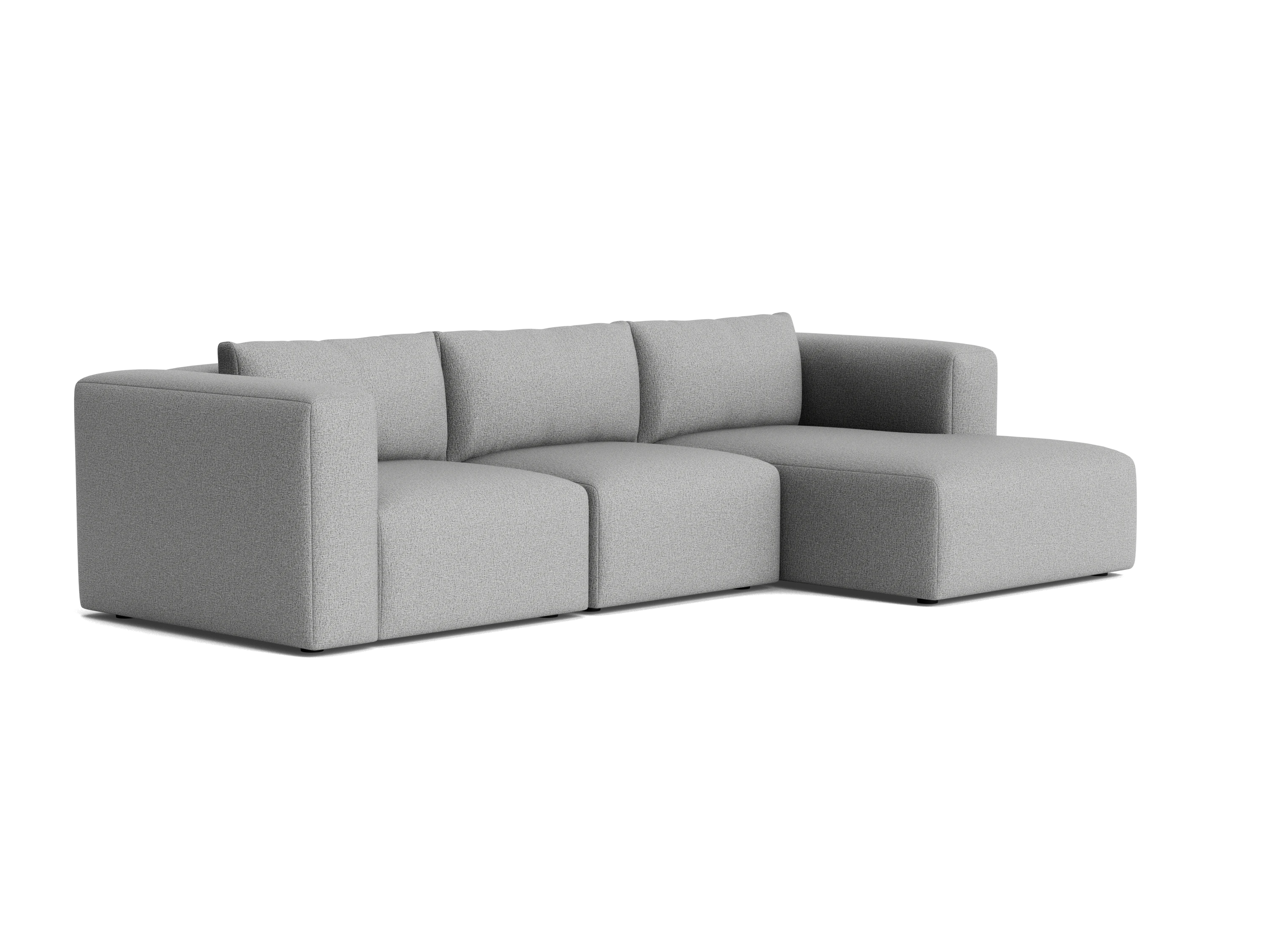 laine modular chaise sectional taylor felt gray
