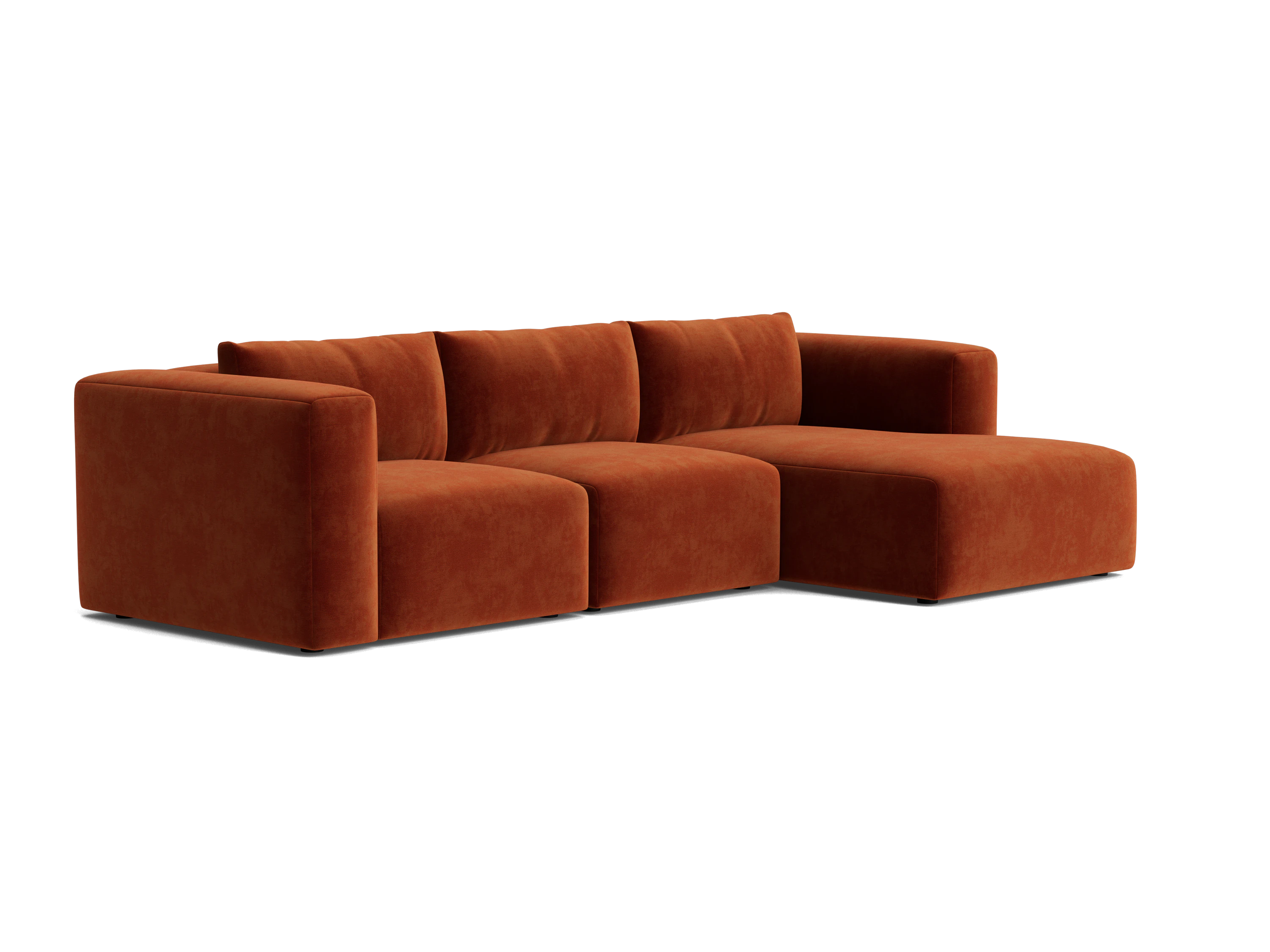laine modular chaise sectional harper cinnamon