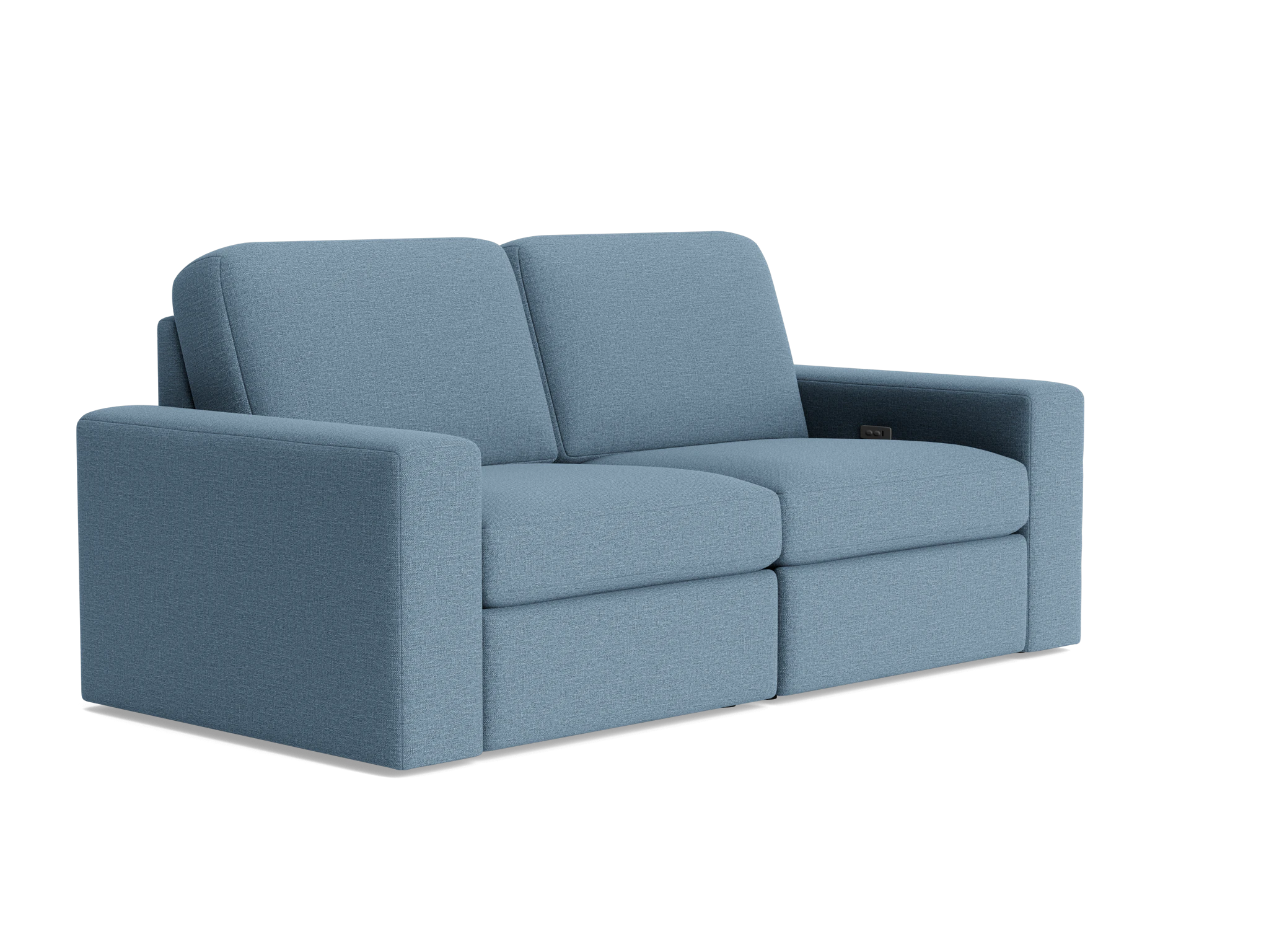 arlo modular reclining piece sofa milo french blue
