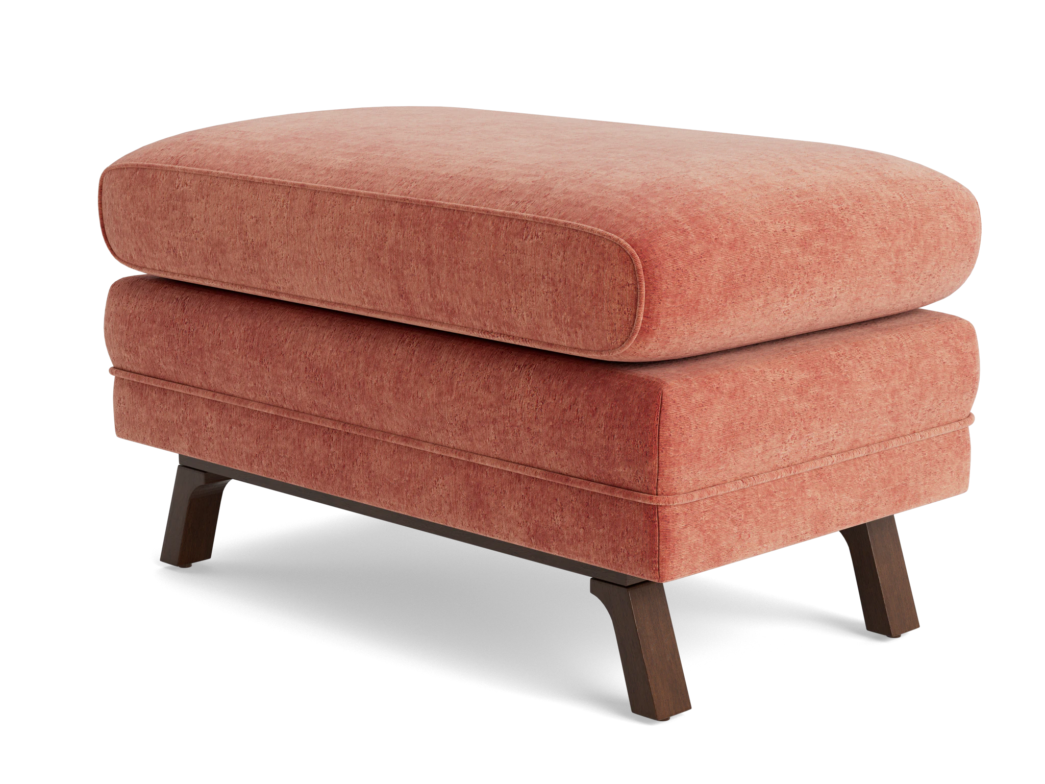 eastwood ottoman plush terra rose