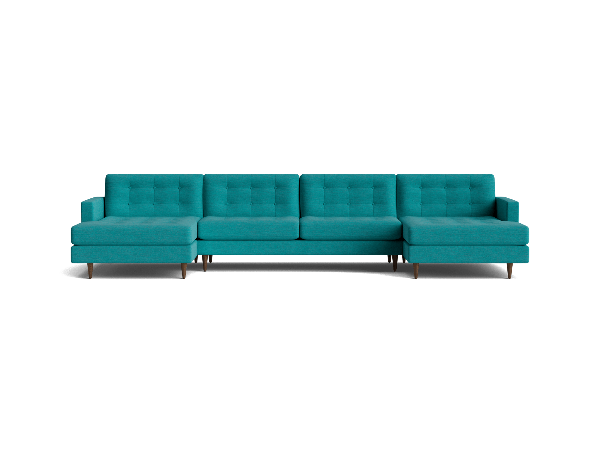 eliot chaise sectional %283 piece%29 lucky turquoise