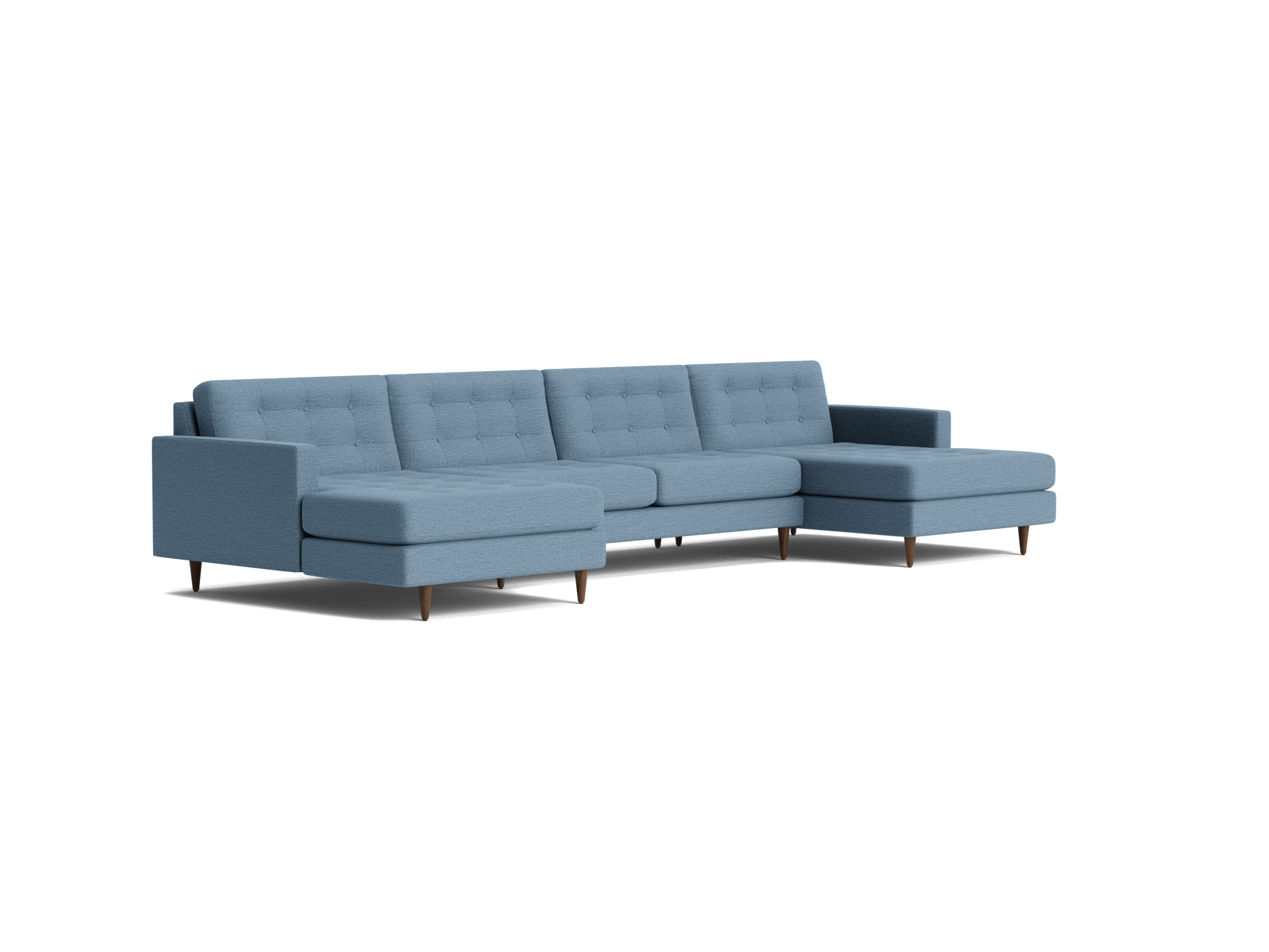 eliot chaise sectional %283 piece%29 milo french blue