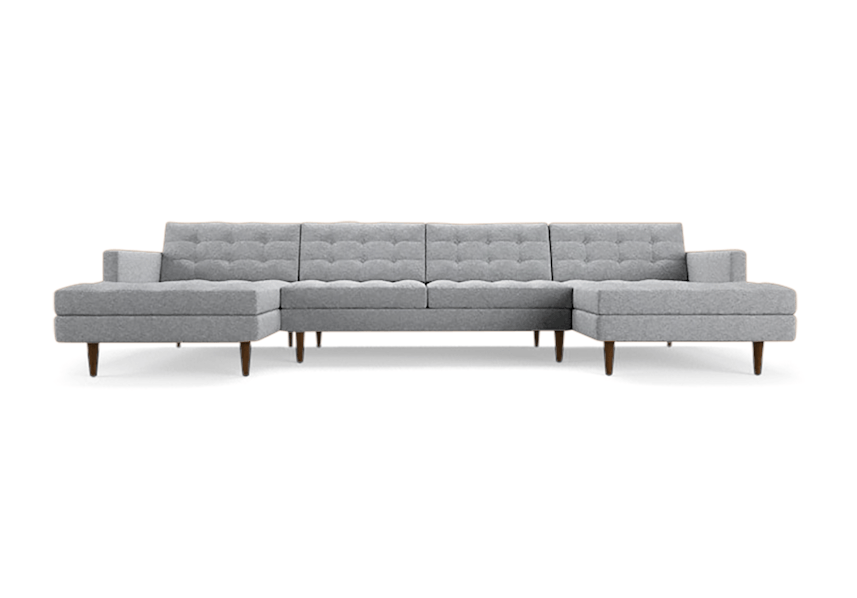 eliot chaise sectional %283 piece%29 clearview ice