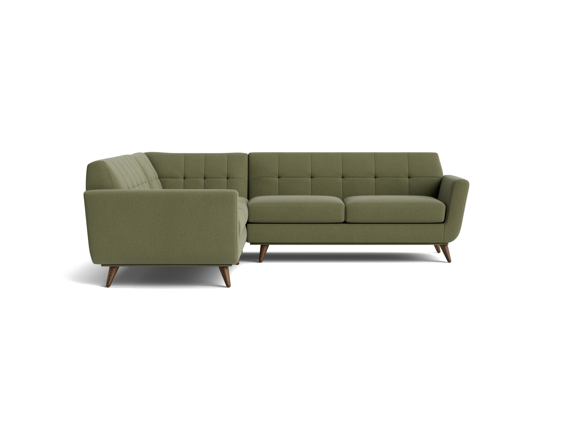 hughes corner sectional %283 piece%29 faithful olive