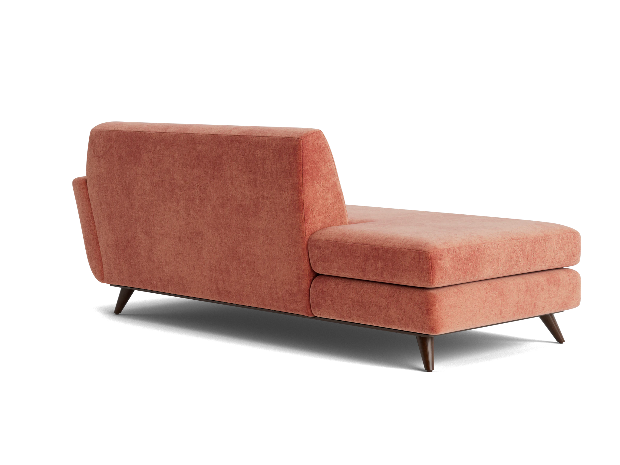 hughes chaise plush terra rose
