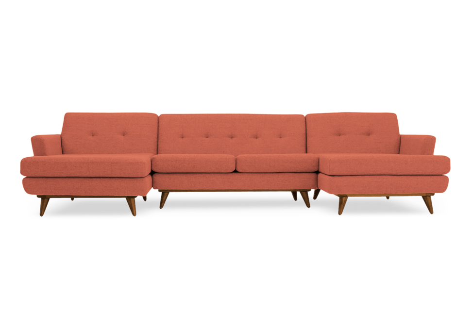 hughes chaise sectional %283 piece%29 key largo coral
