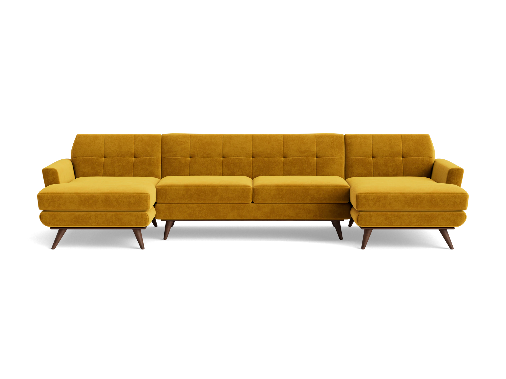 hughes chaise sectional %283 piece%29 harper amber gold