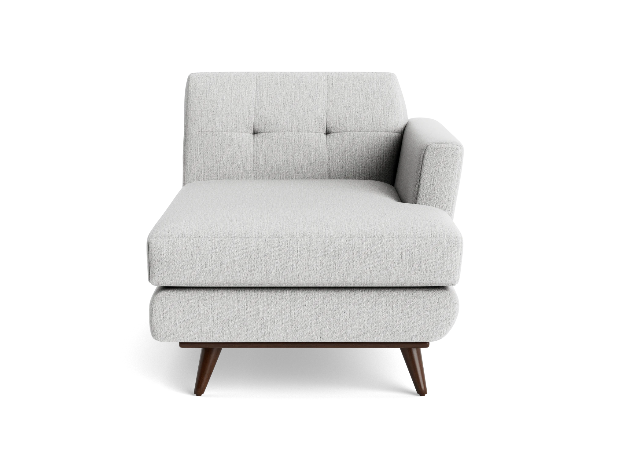 hughes single arm chaise sunbrella premier fog