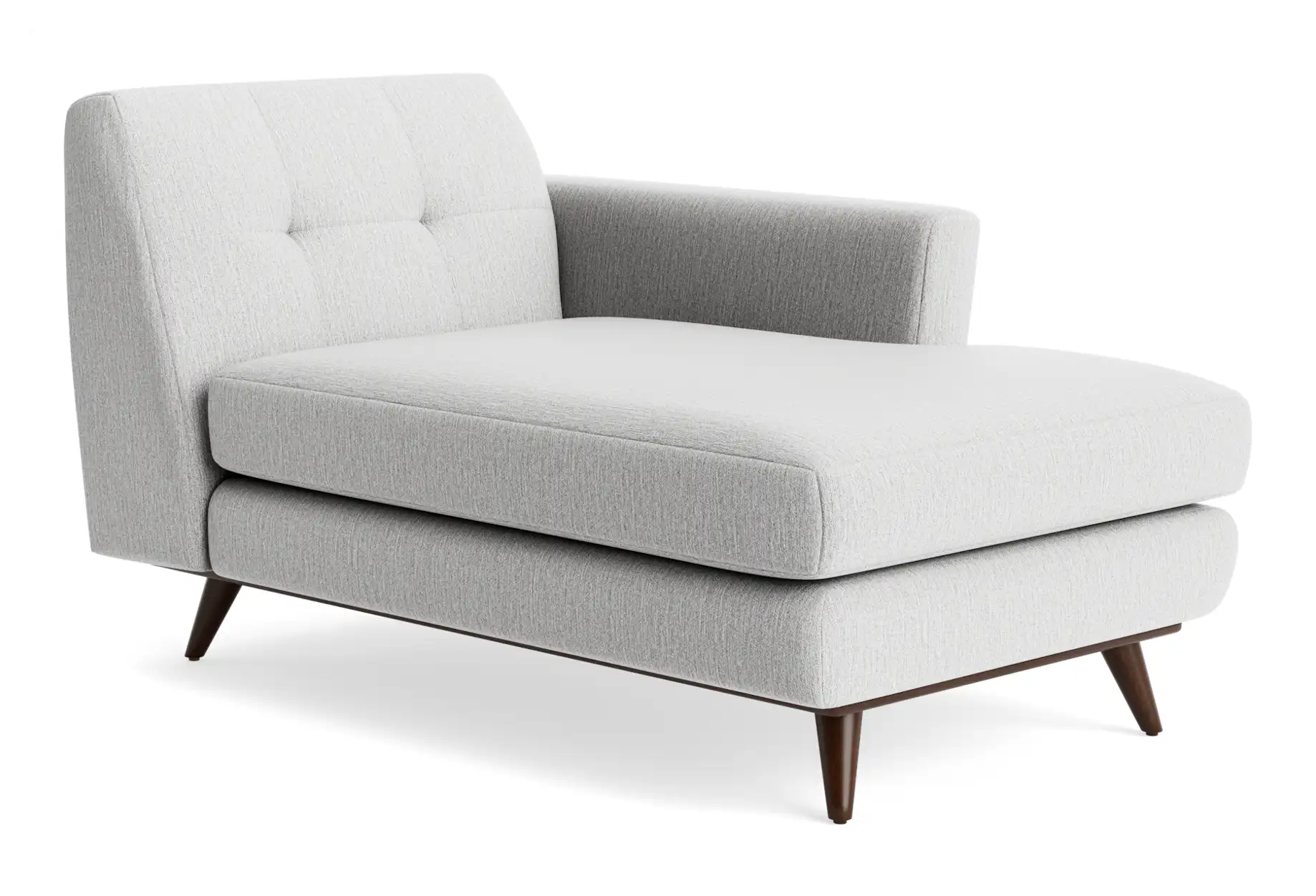 hughes single arm chaise sunbrella premier fog