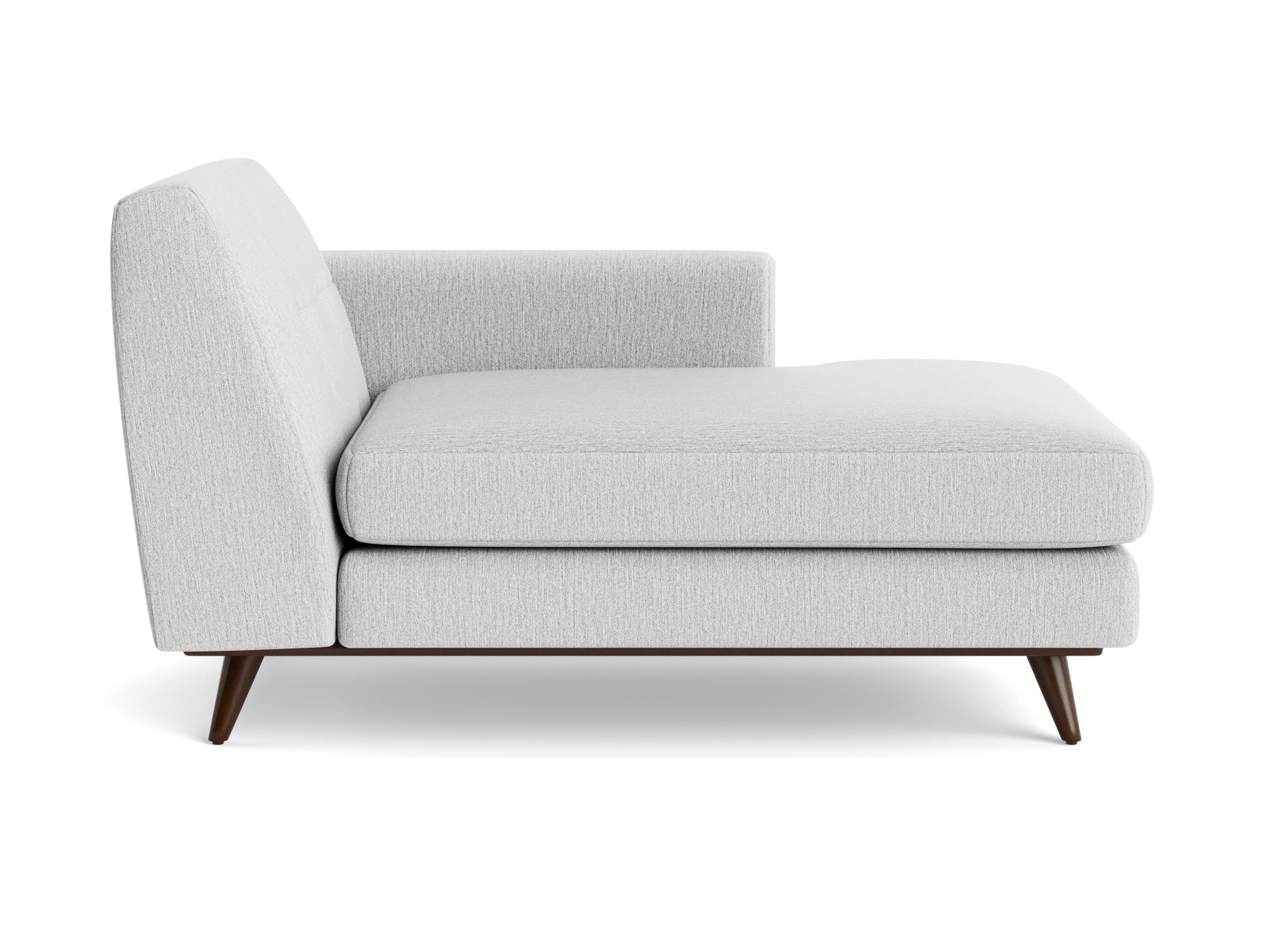 hughes single arm chaise sunbrella premier fog