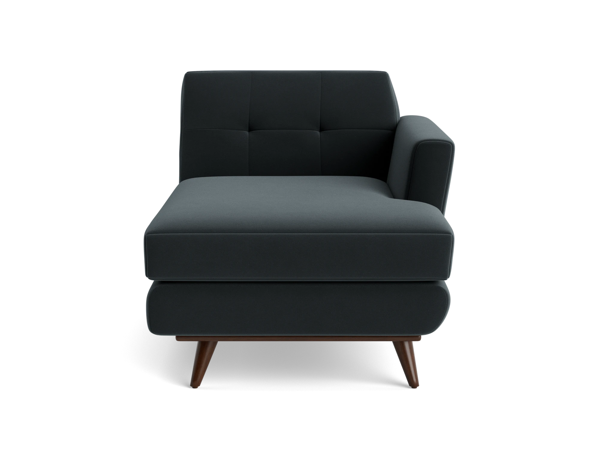 hughes single arm chaise royale gunmetal