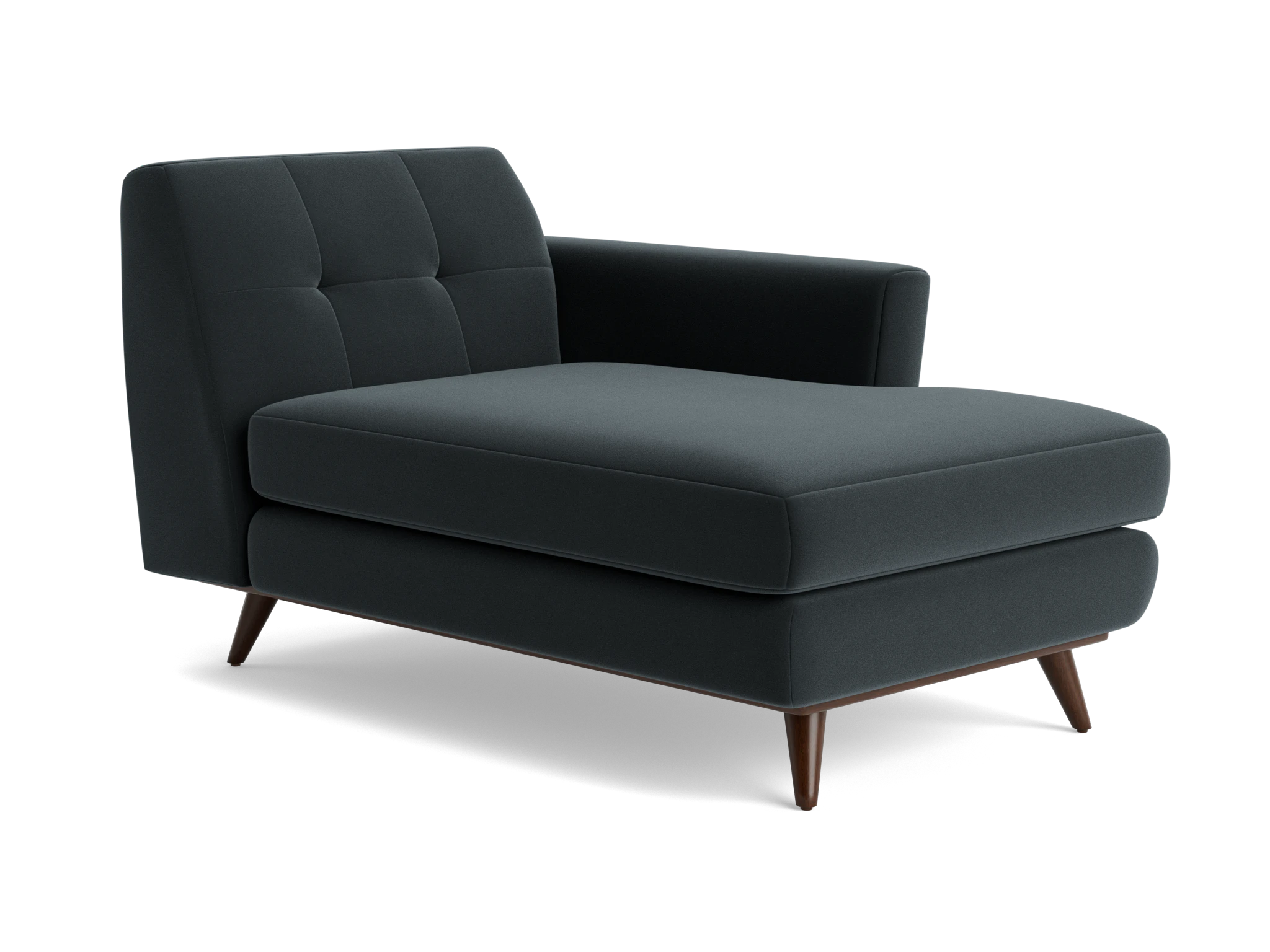hughes single arm chaise royale gunmetal
