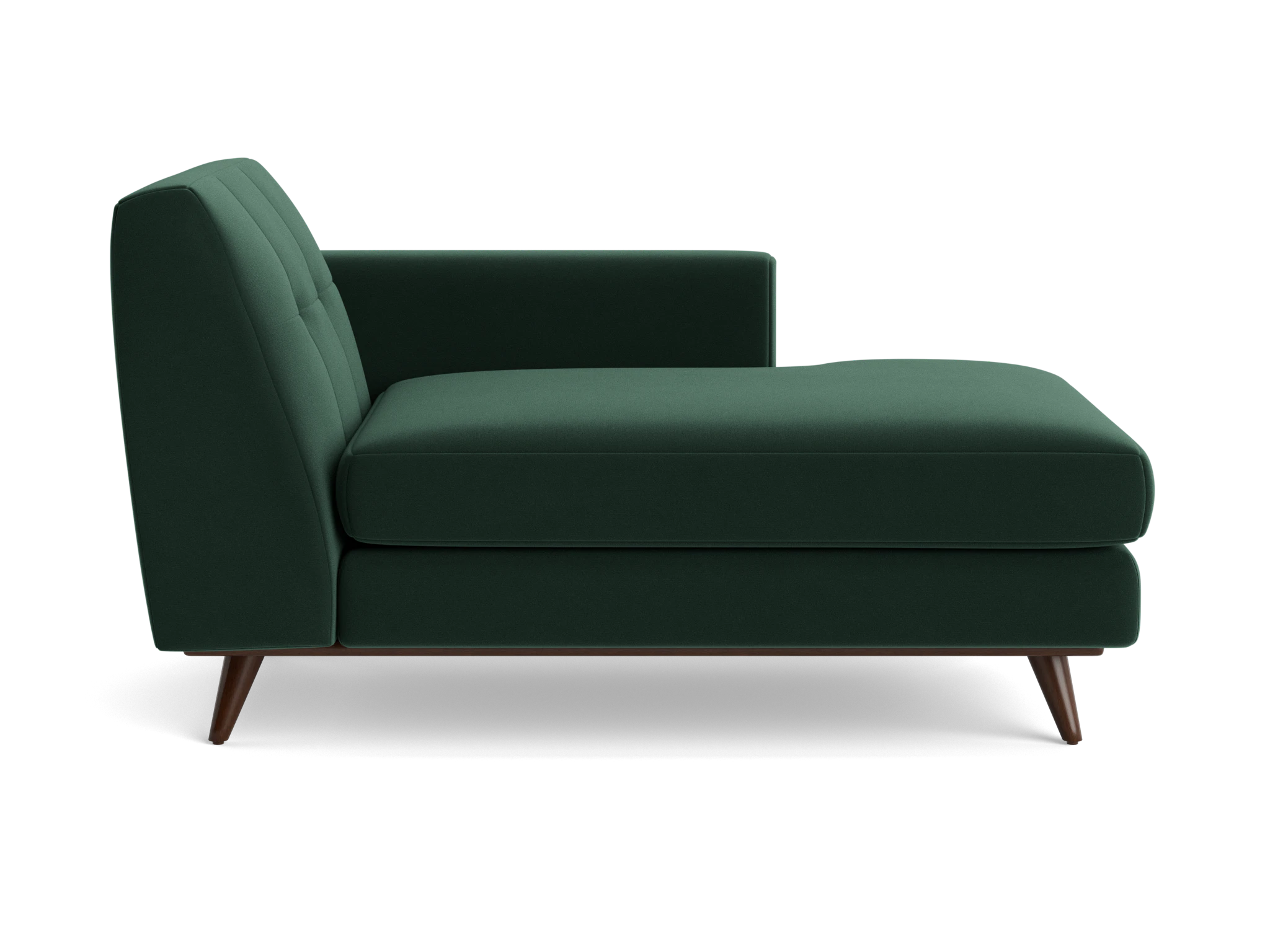 hughes single arm chaise royale evergreen