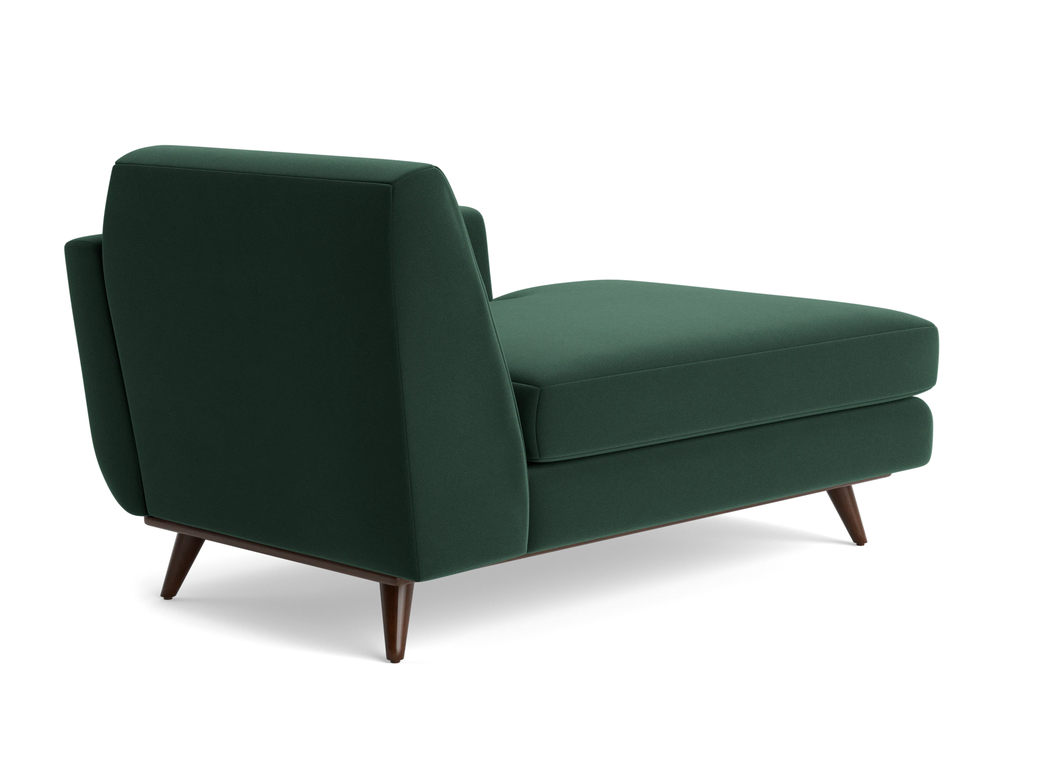 hughes single arm chaise royale evergreen