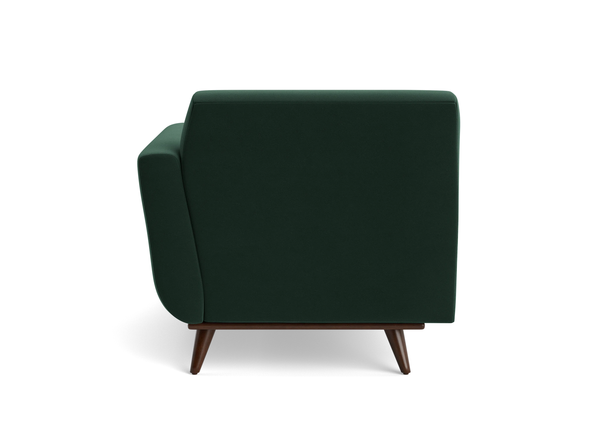 hughes single arm chaise royale evergreen