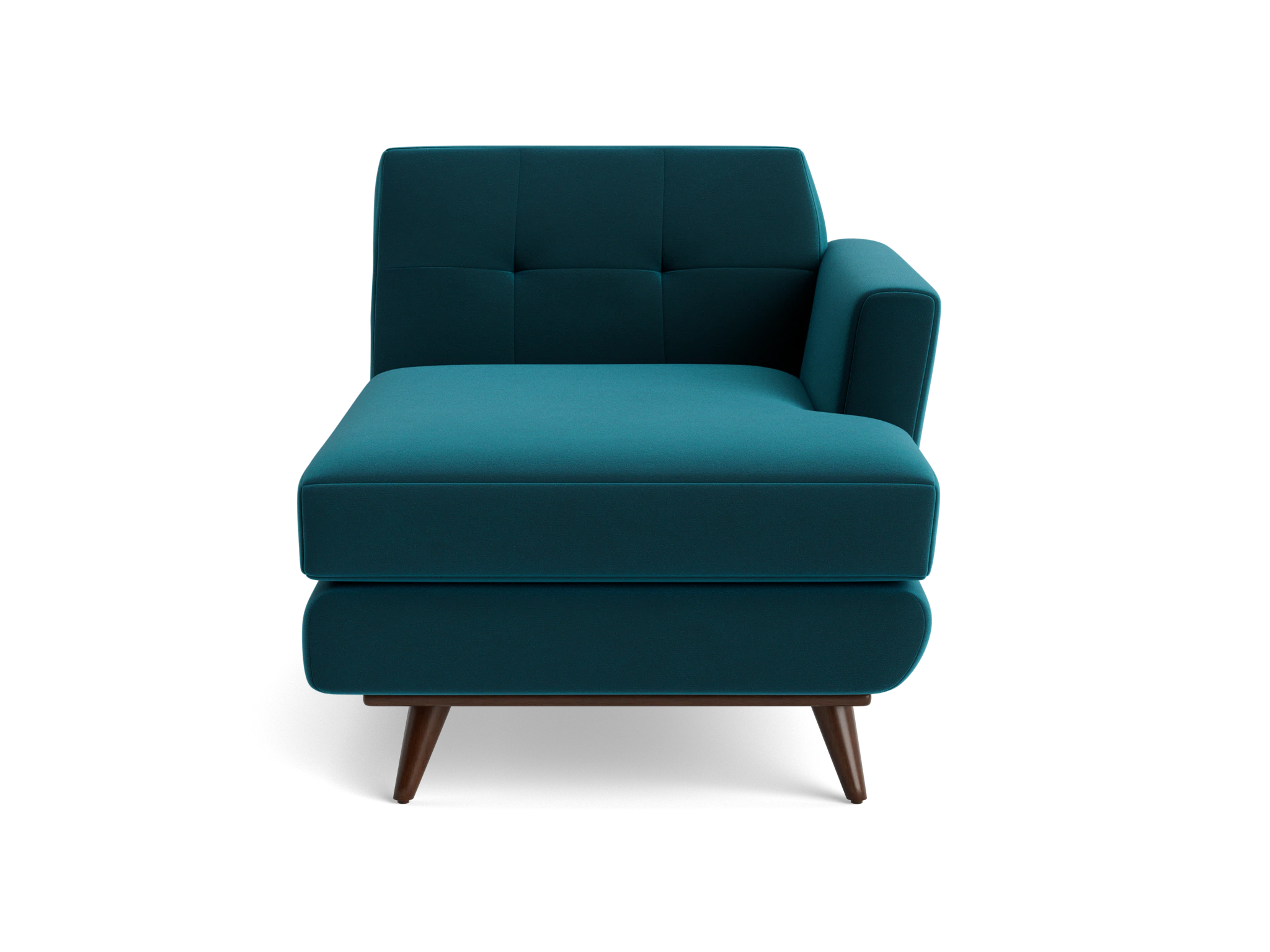 hughes single arm chaise royale peacock