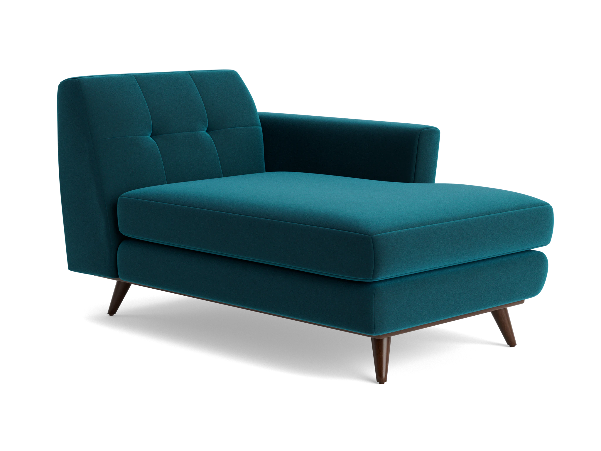 hughes single arm chaise royale peacock